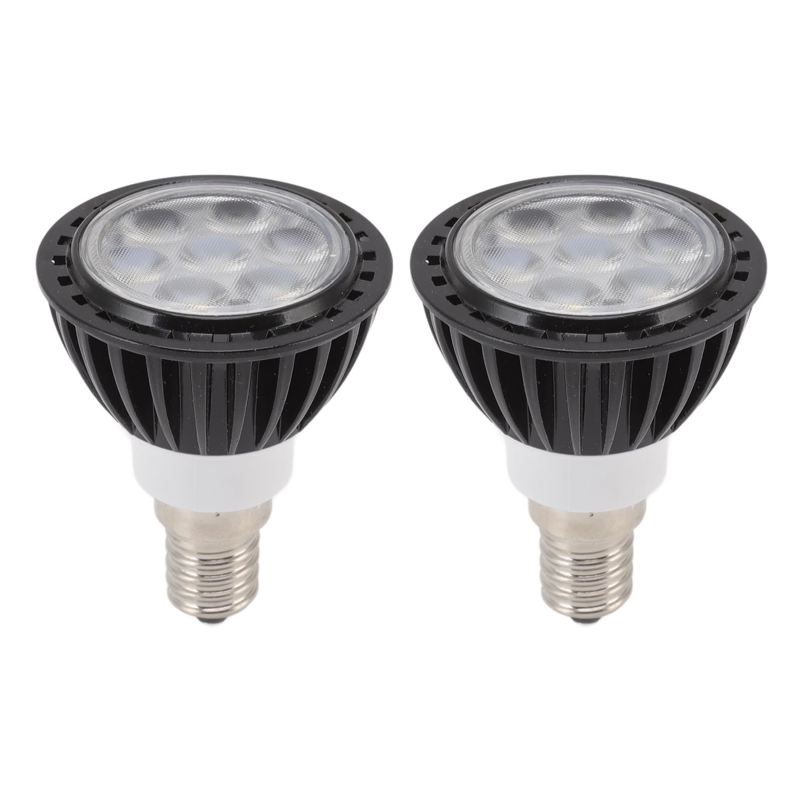 2er-pack E14 7w Led-lampen, Kaltweiß 6000k, Aluminium-pc, Energiesparend Für Den Innenbereich, Büro, Wohnzimmer