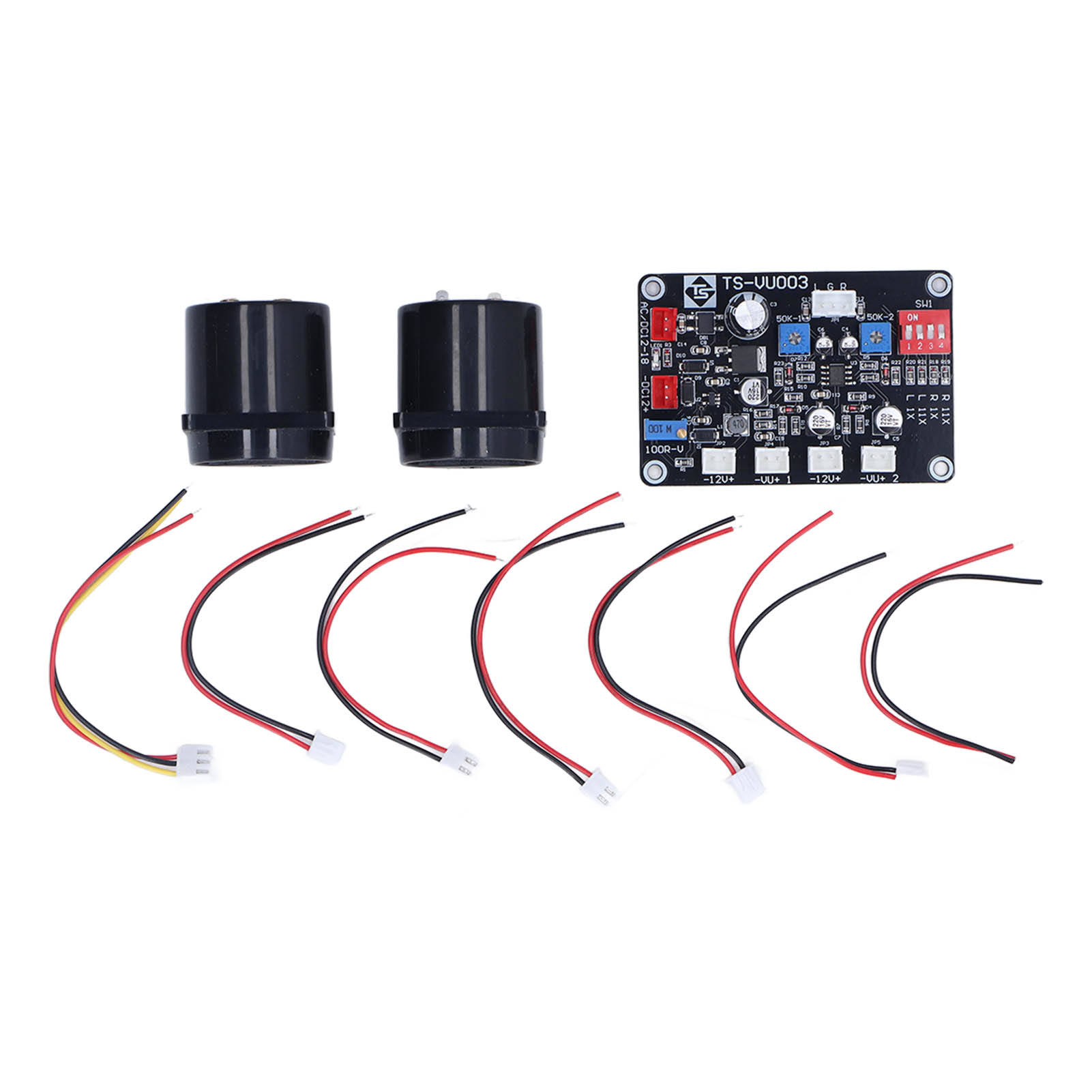 Toivize Tr-35 Elektronisches Vu-meter-kit (2 Einheiten + Treiberplatine), Weiße Hintergrundbeleuchtung, Abs, Präzise Für Audiostudios