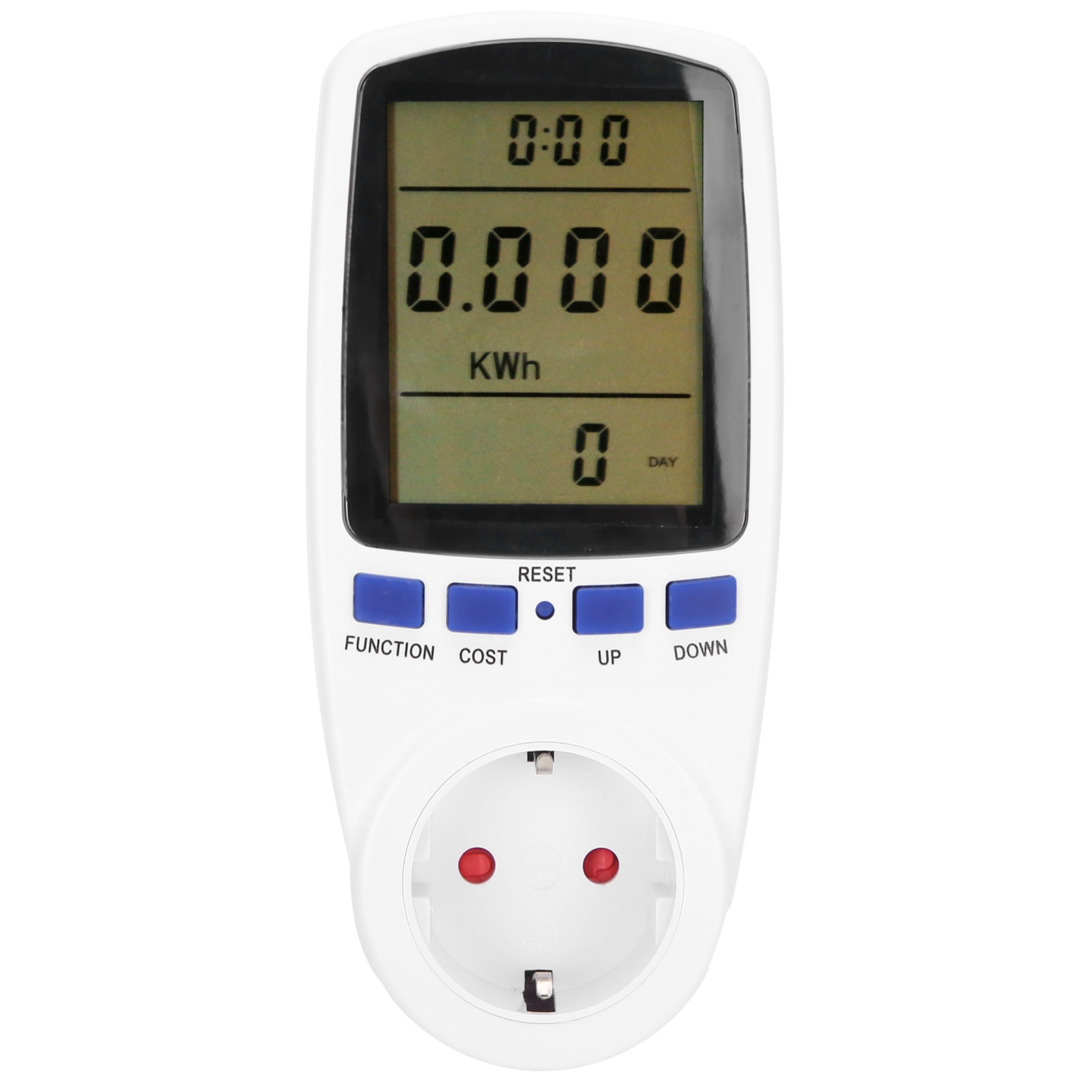 Toivize Ts-836 Eu 240v Energiezählersteckdose Mit Lcd-bildschirm Zur Echtzeit-stromverbrauchsüberwachung Von Haushaltsgeräten