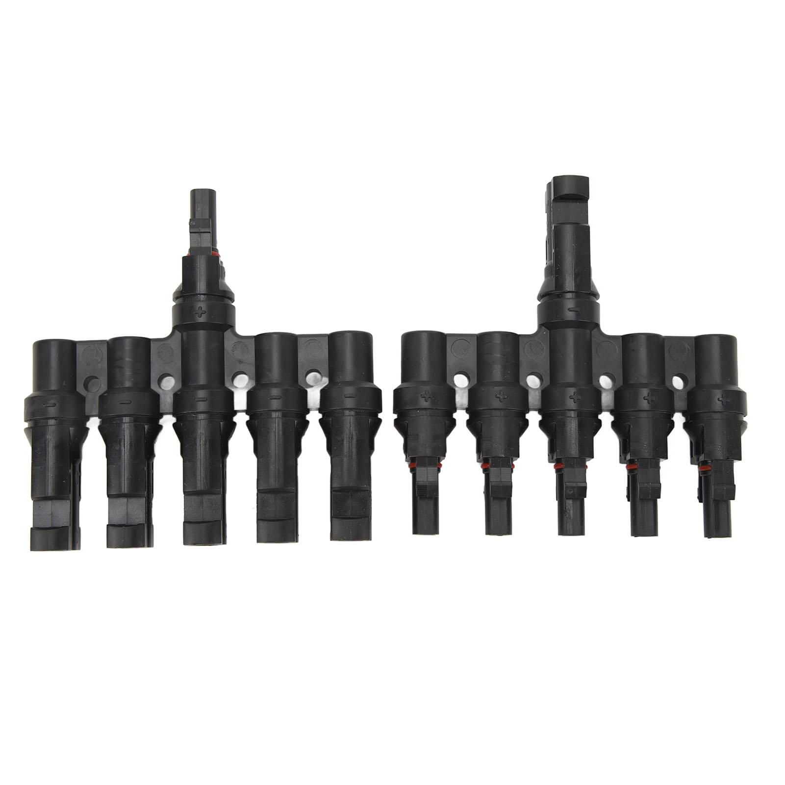 Solar-t-verbinder 1 Auf 5 Ip67 Ppo Kupfer, 2er-pack Für Photovoltaik-modulanschluss, Wasserdicht Und Sicher