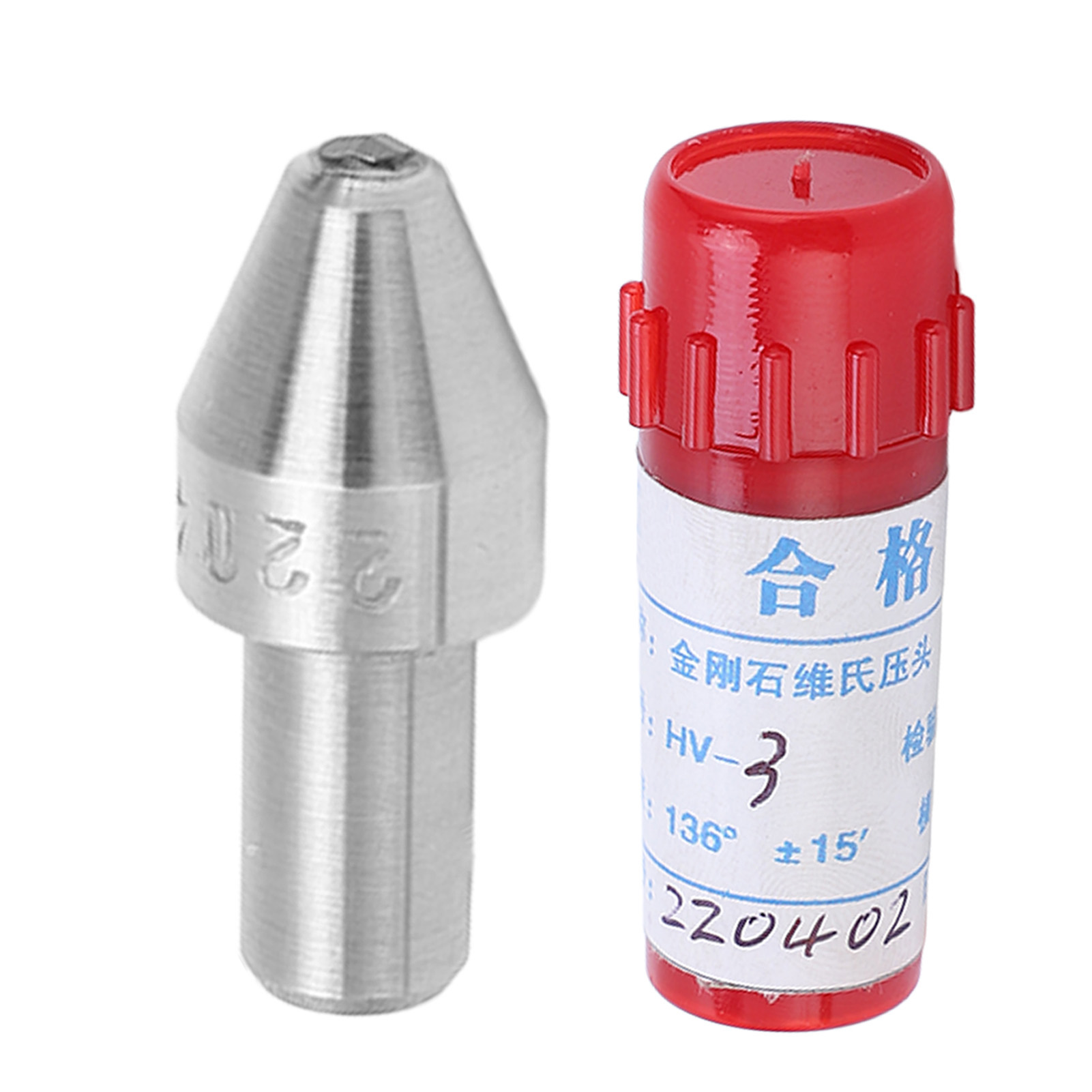 Vickers 136° Diamant-eindringspitze Für Härteprüfgerät Hv-3, Hochpräziser Legierter Stahl