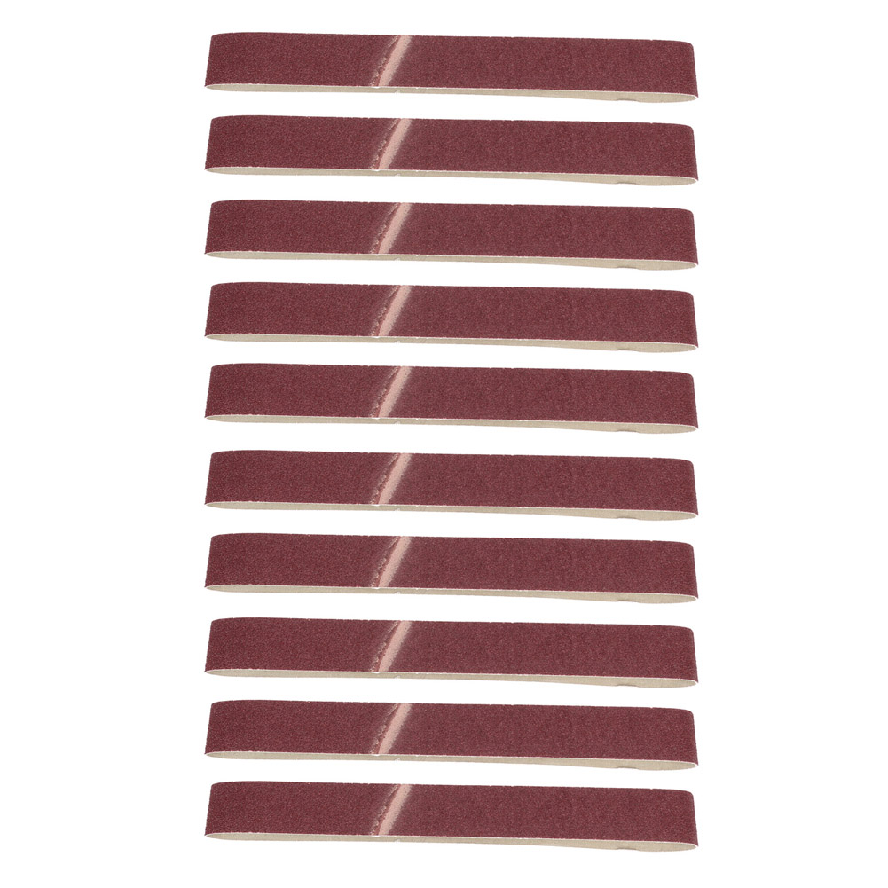 Packung Mit 10 Gxk51-b Aluminiumoxid-schleifbändern, 915 X 50 Mm, Körnung 40, Zum Schleifen Von Holz Und Möbeln
