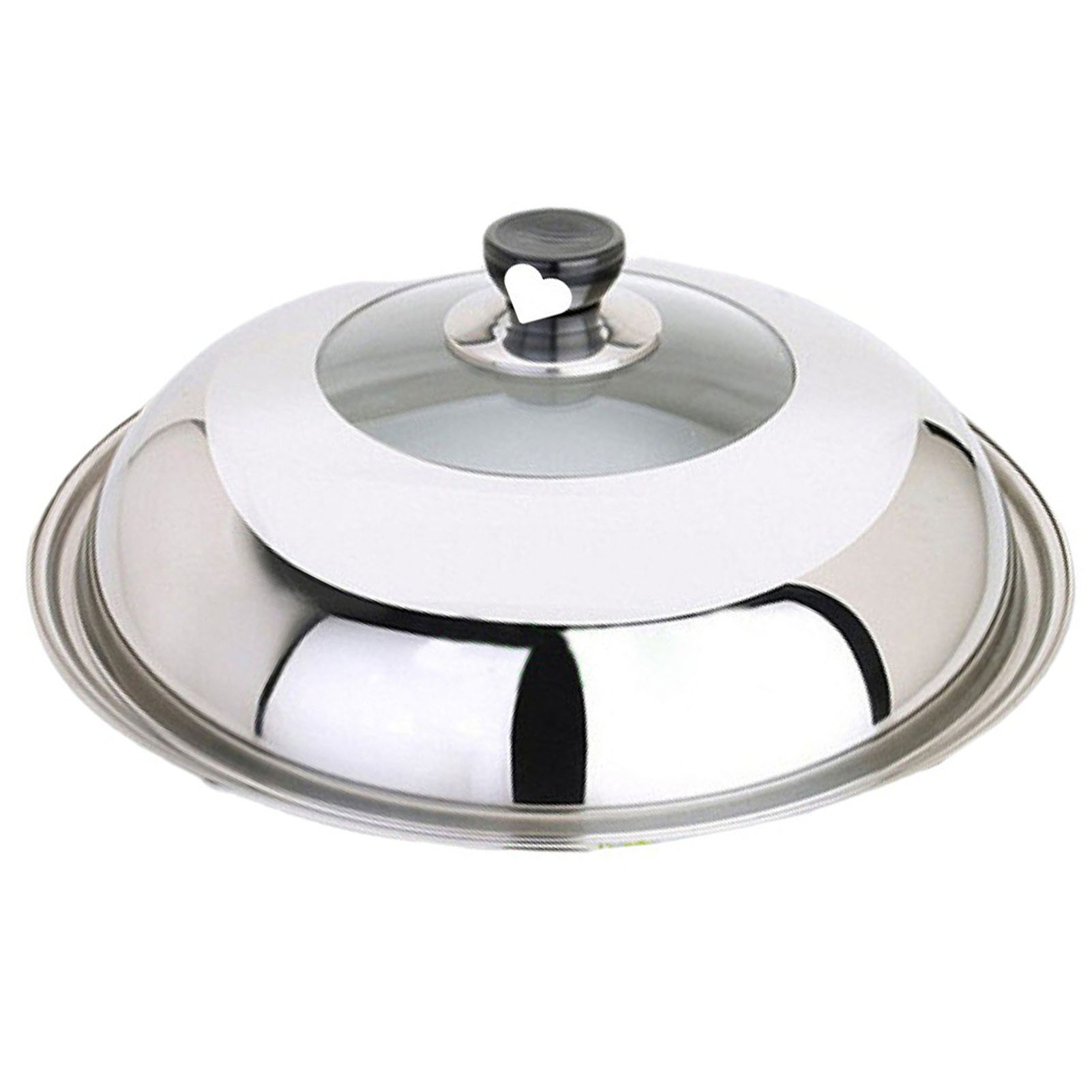 Universeller Deckel Für Toivize 28 Cm Stielkasserolle, Aus Gehärtetem Glas Und Edelstahl, Transparent, Markenübergreifend Kompatibel, Langlebig