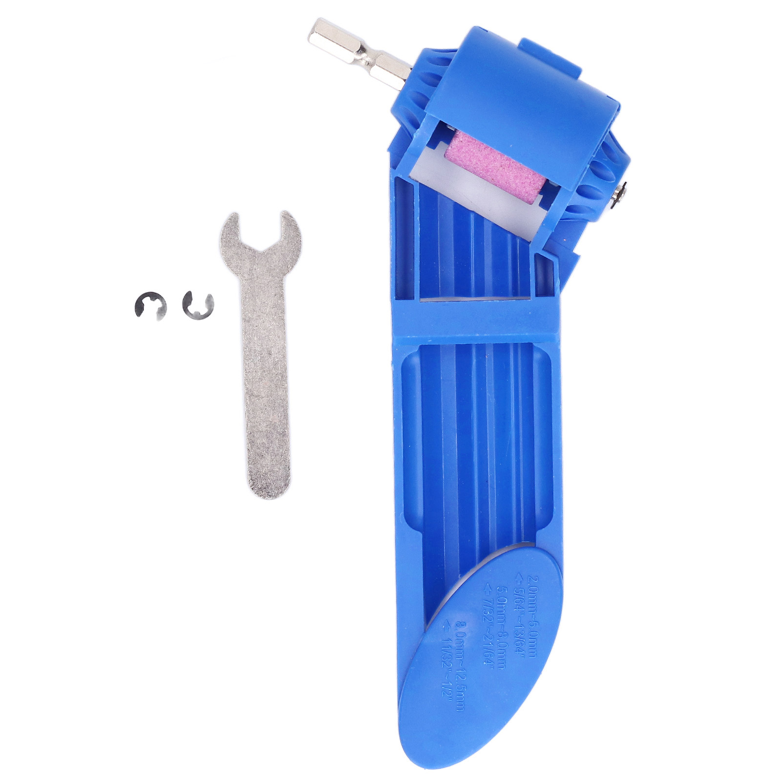 Bohrerschärfer – Toivize – Tragbar – Hochpräziser Blauer Korund Für Bohrer, Kompatibel Mit 3–13 Mm Bohrern, Robustes Abs