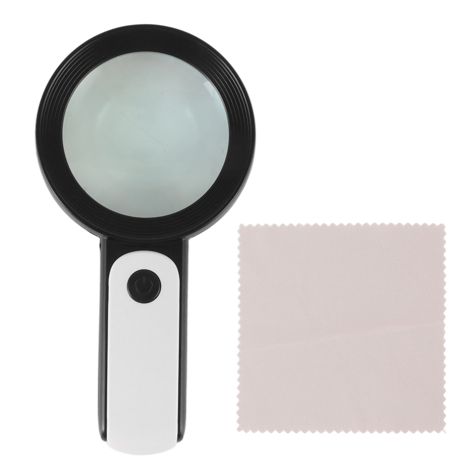 30-fache Led-beleuchtungslupe – 80-mm-modell – Abs-glas – 18 Leds, 3 Lichtmodi (kalt/warm/neutral) – Schwarzweiß Für Lesen Und Inspektion