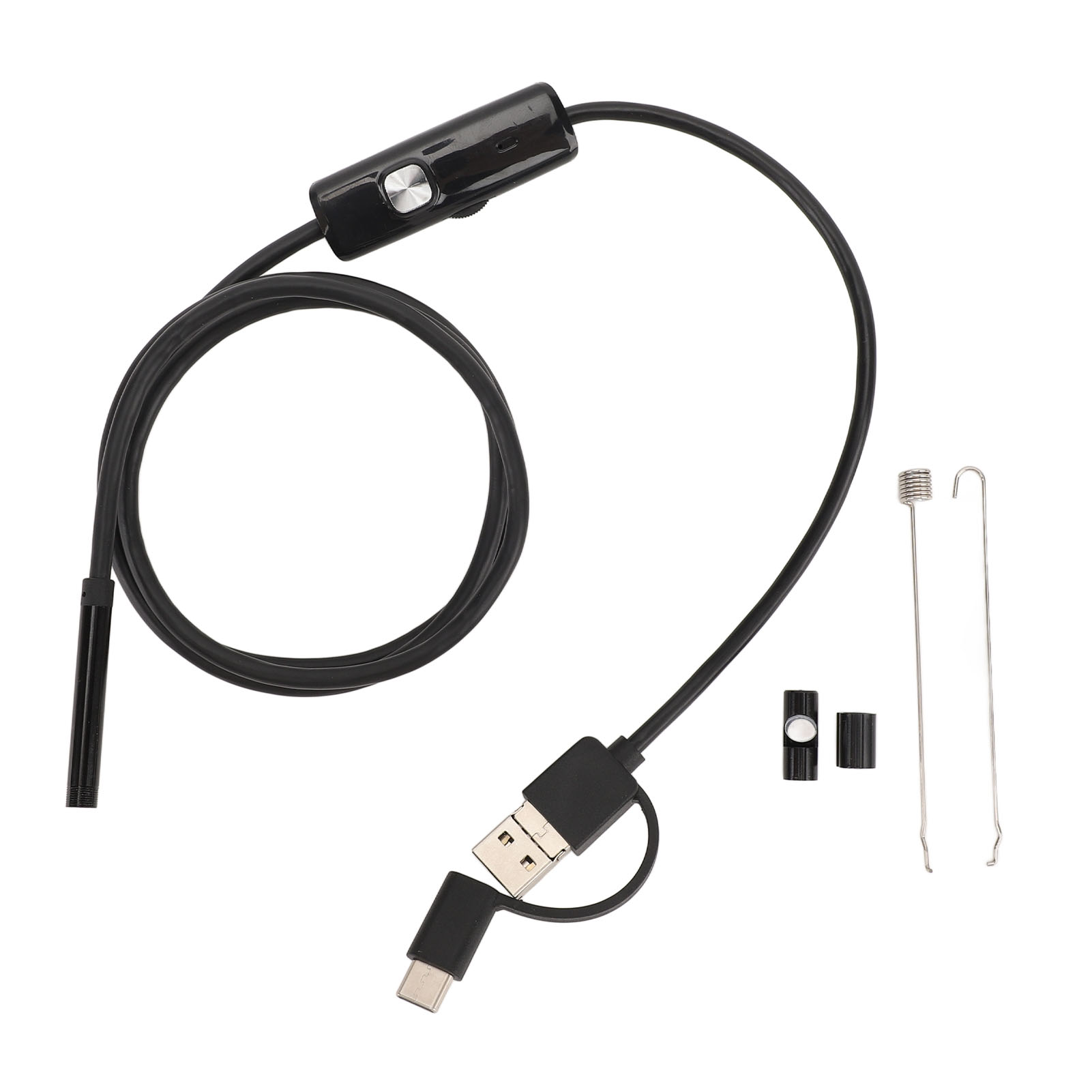 Toivize 3-in-1 Endoskop-inspektionskamera, 5,5-mm-kabel, 1-m-kabel, 6 Einstellbare Leds, Ip67, Android-/pc-kompatibel Für Mechanische Diagnosen