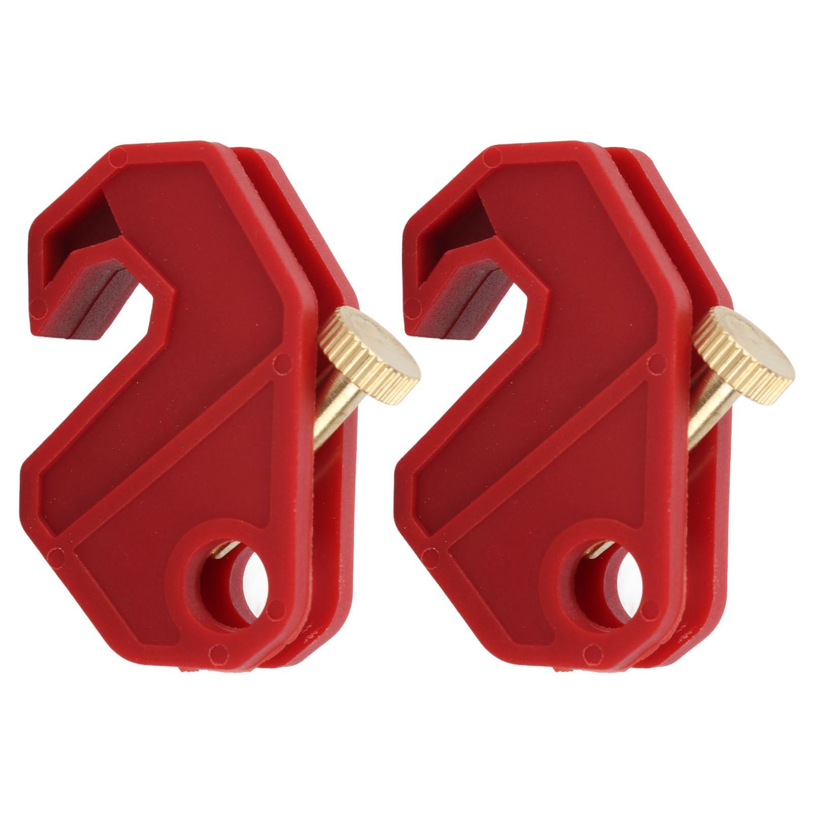 Sks13 Nylon 2 Stück Universal-leistungsschalterschloss Mit Griff 8 Mm, Isolierend, Beständig Gegen -50 °c Bis +177 °c, Loto-sicherheitsschalttafel