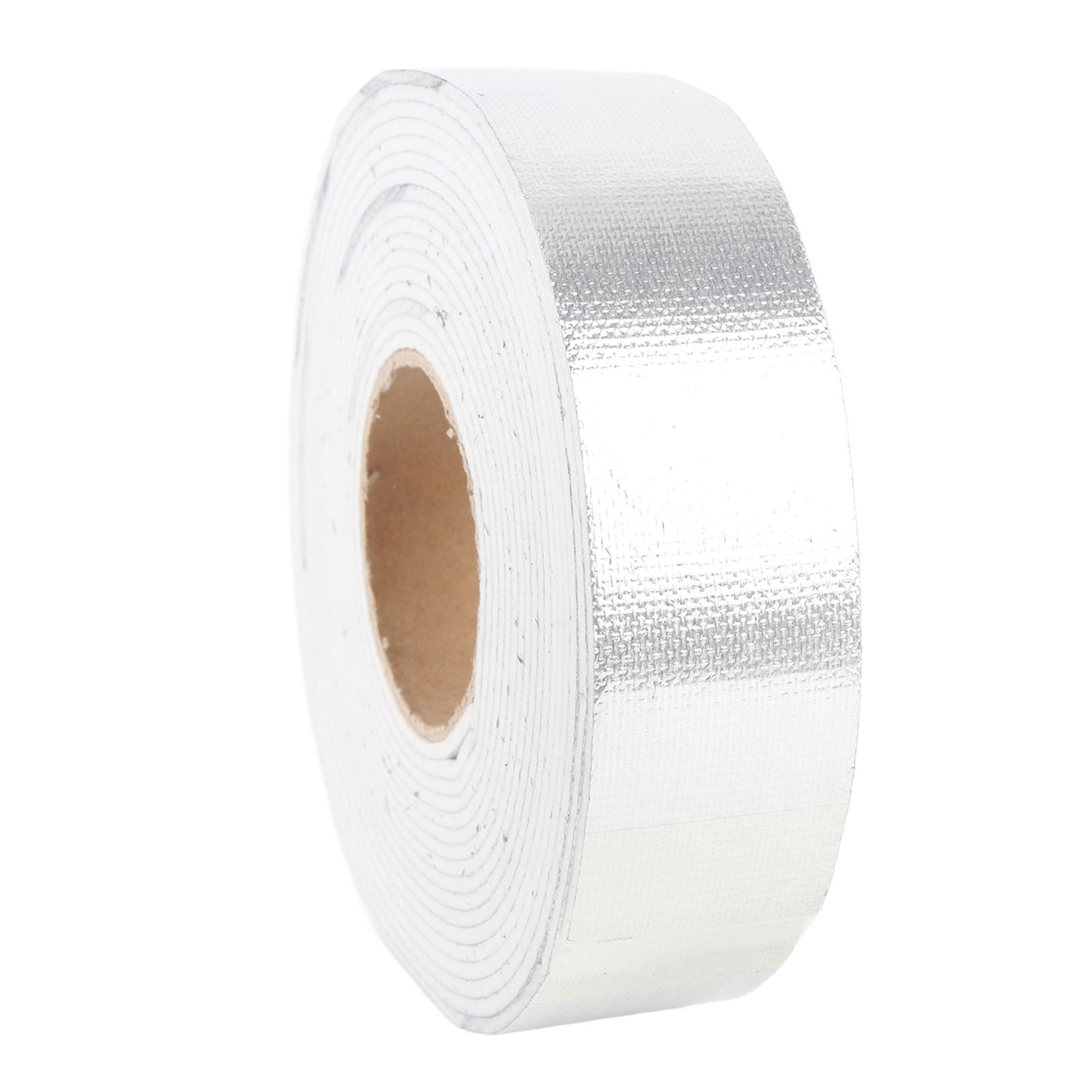 Toivize Impa813871 Wärmedämmband, Glasfaser Und Aluminium, 1000 °c, 50 Mm X 3 Mm X 7,7 M, Selbstklebend