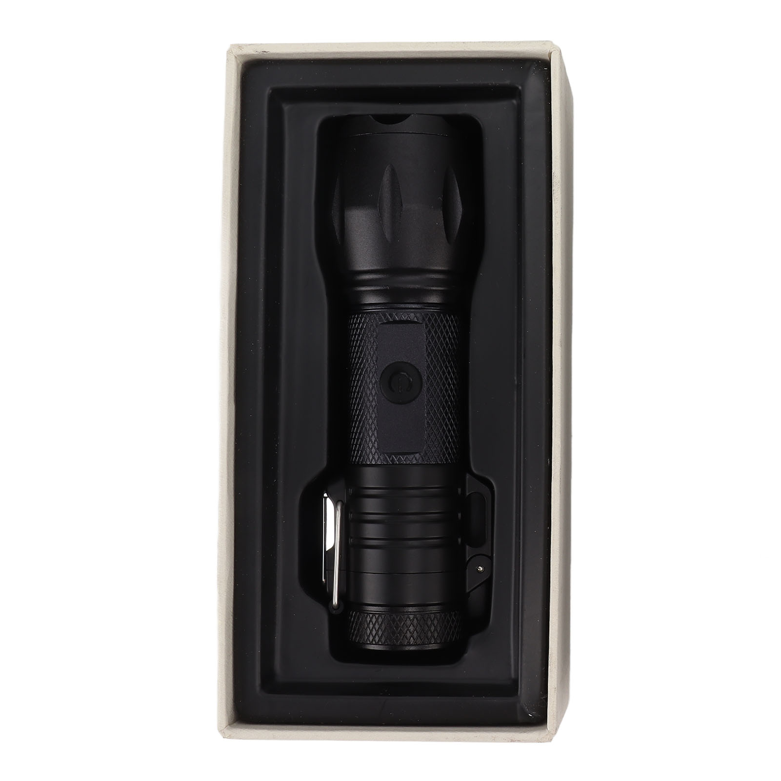 Toivize Wiederaufladbares Elektrisches Feuerzeug, Aluminiumlegierung, Wasserdicht, Winddicht Mit Integrierter Led-taschenlampe, Schwarz