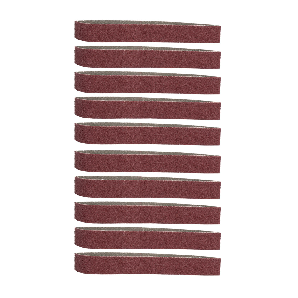 Schleifband 533 X 30 Mm, 10er-packung, Aluminiumoxid, Körnung 80, Flachgelenk Für Bandschleifer