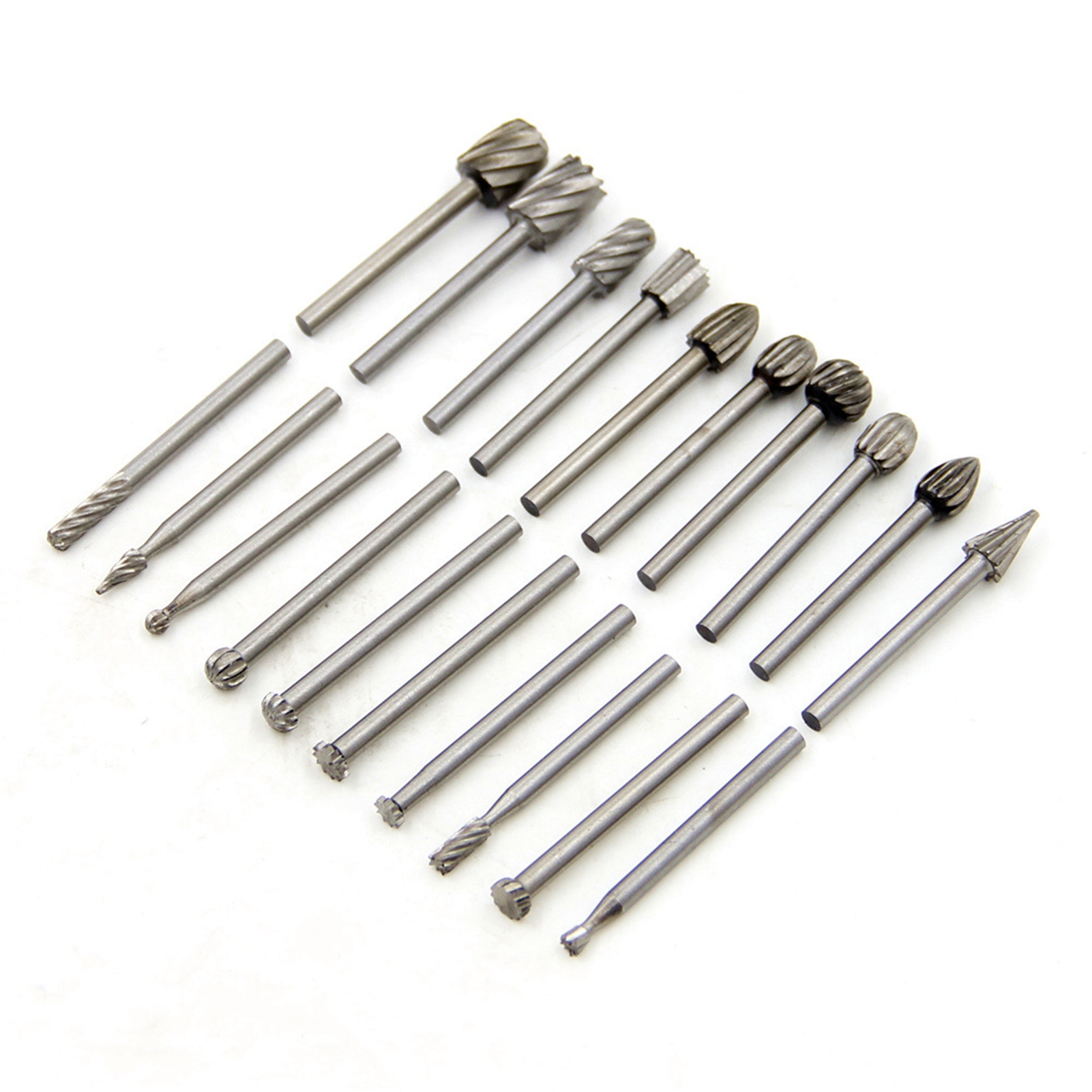 Toivize 3 Mm Hss-rotationsfräser, Silber, 20er-packung Für Bohrmaschinen