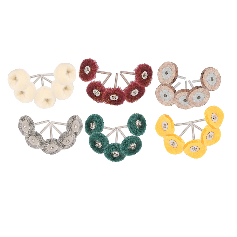 Set Mit 30 Metallbürsten Für Rotationsschleifer, 3 Mm Schaft, Robuster Stahl Für Präzises Entlacken Und Polieren Von Oberflächen