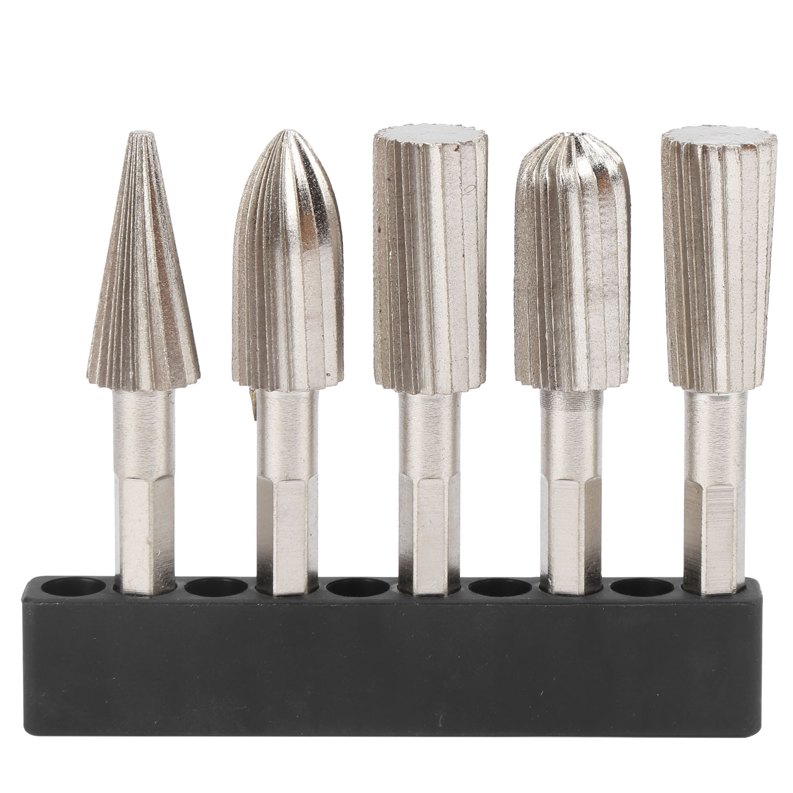 Set Mit 5 Hss-rotationsfräsern Mit 6,35-mm-sechskantschaft Zum Gravieren Und Polieren Von Holz Und Metall