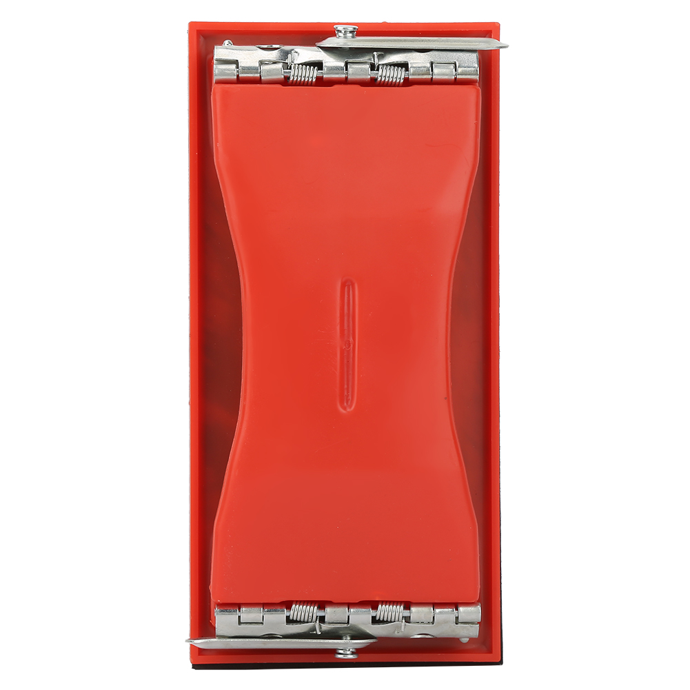 Rechteckiger Abs-handschleifklotz, Rot, 21 X 10 Cm, Mit Ergonomischem Klettverschluss Für Heimwerkerarbeiten An Wänden Und Möbeln