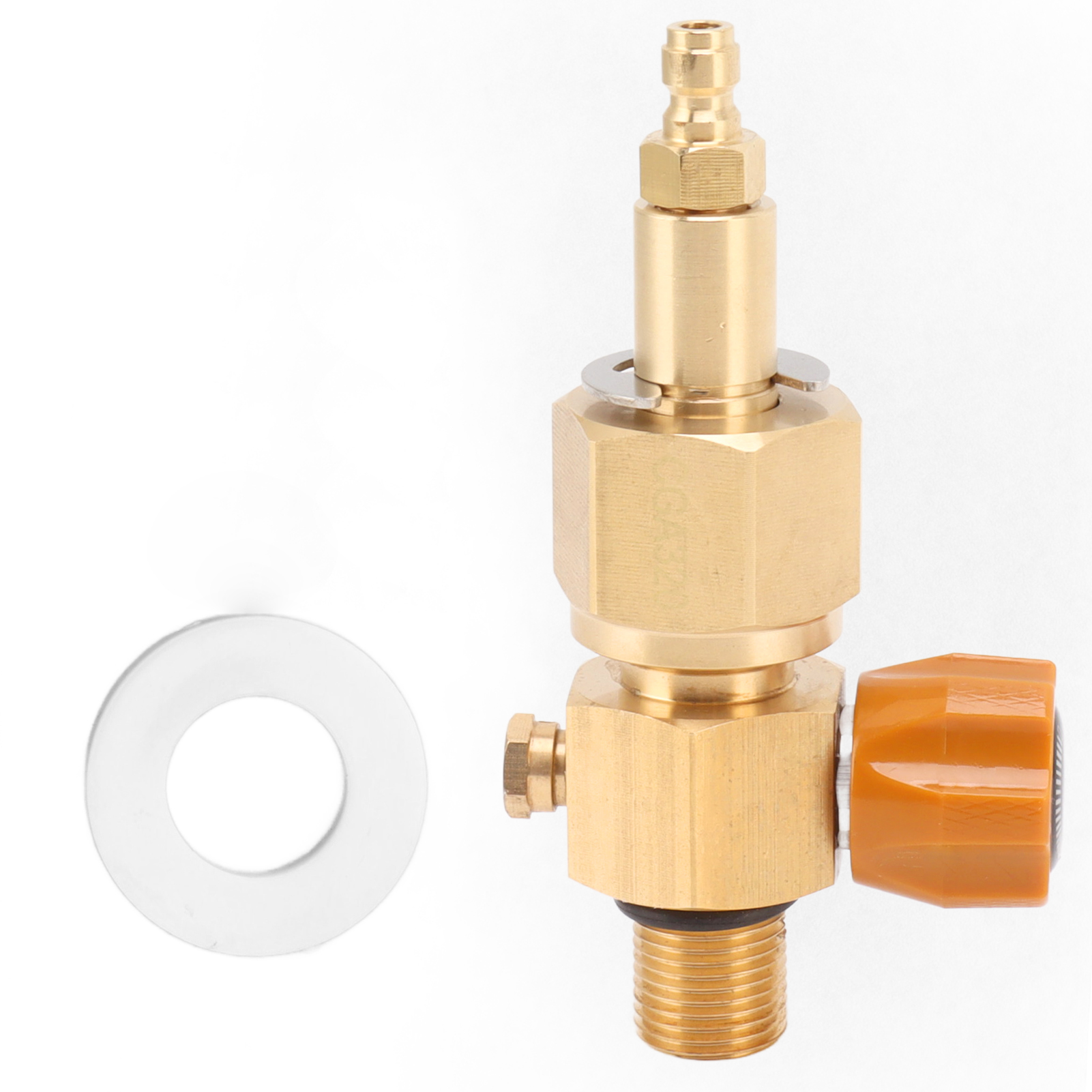 Toivize 5/8-18 Unf Co2-füllventil Aus Massivem Messing (gold), 8-mm-außengewinde, Hochdruck 5000 Psi Für Co2-zylinder
