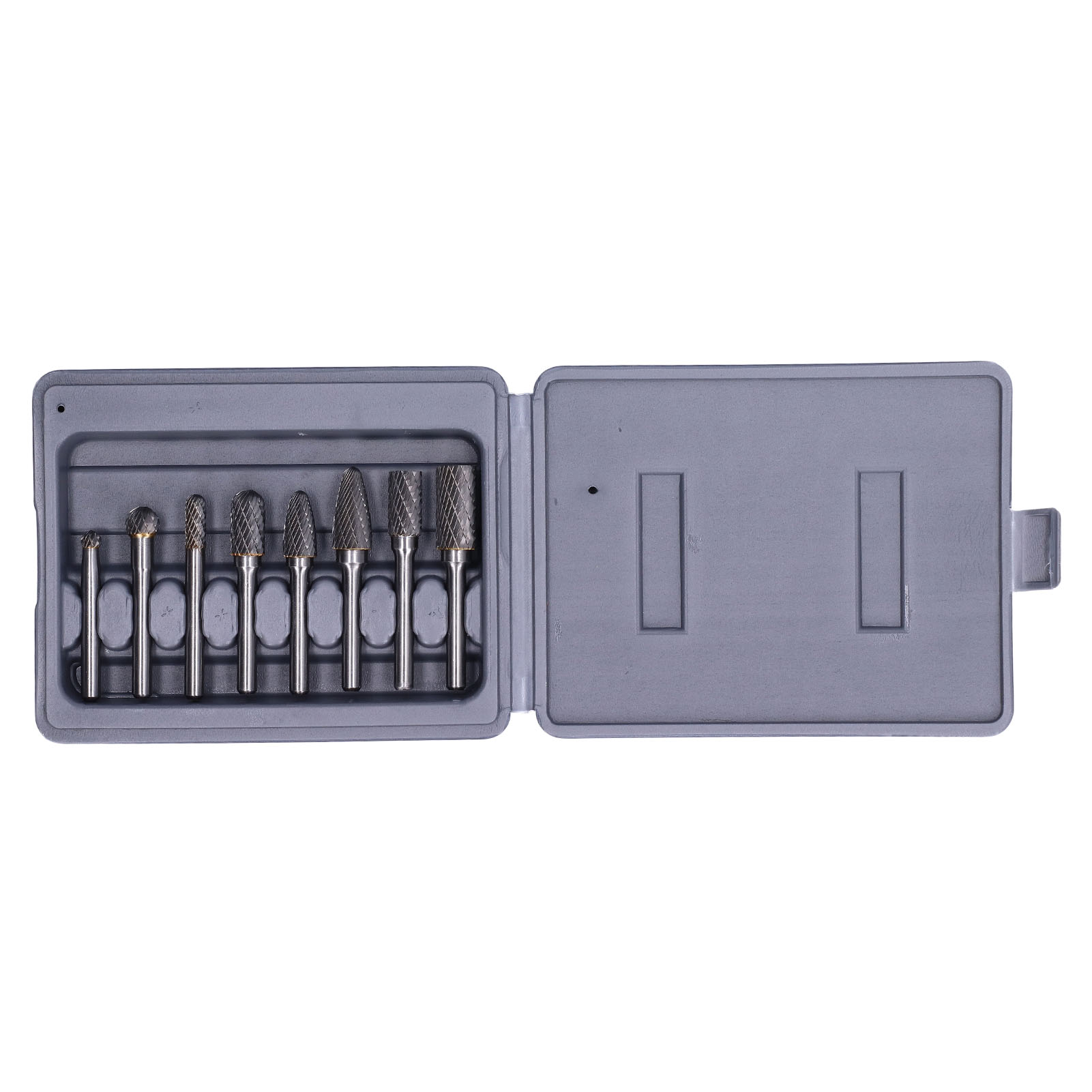 Set Mit 8 Yg8 Hartmetall-rotationsfräsern, Doppelschnitt, 6 Mm Schaft, Für Metall Und Holz