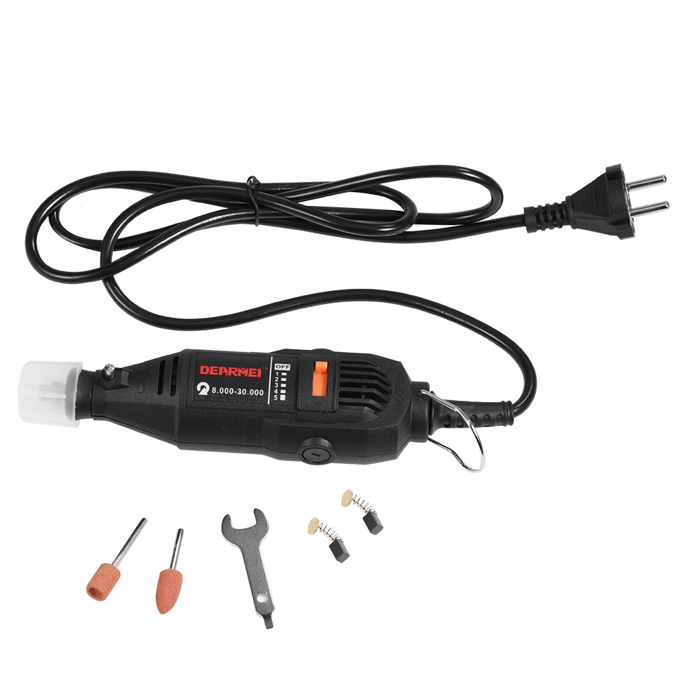 Toivize 130-w-elektro-rotationsschleifer, 5 Einstellbare Geschwindigkeiten (8000–30000 U/min), Geräusch- Und Vibrationsarm, Ideal Zum Gravieren