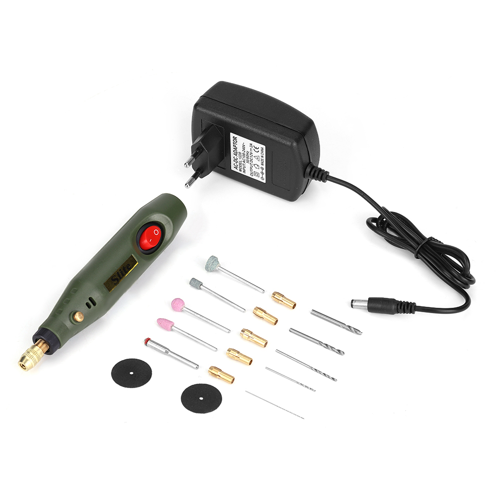 P-500-8 12v 18w Multifunktions-mini-bohrmaschine, Variable Drehzahl Bis 18.000 U/min, Ideal Für Präzise Heimwerkerarbeiten