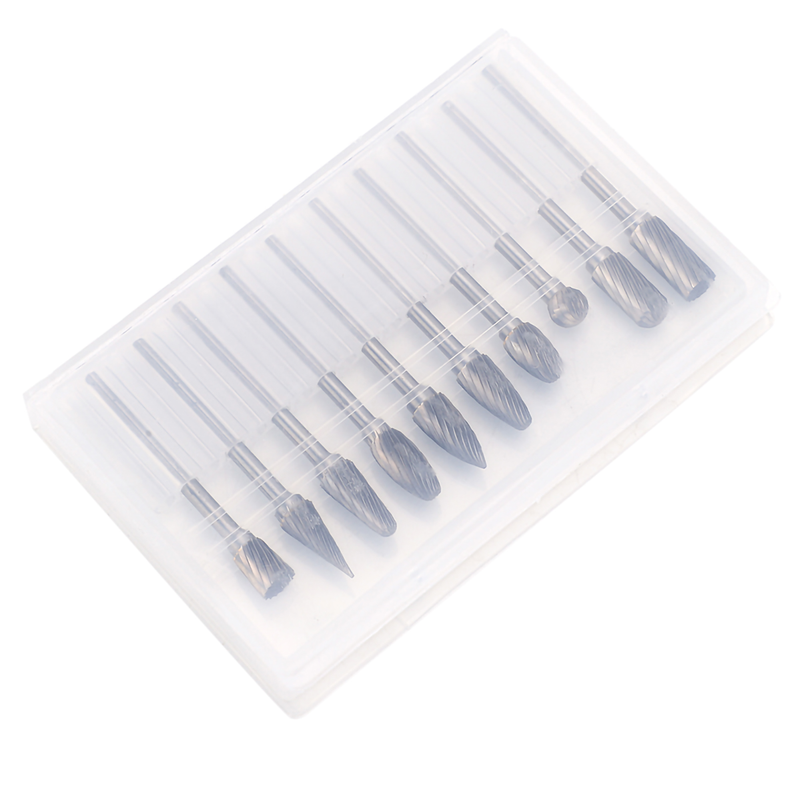 Set Mit 10 Hartmetall-rotationsfräsern, 6 Mm Schaft, 3 Mm Schaft, Für Cnc-gravur, Schleifen Von Holz Und Metall, Robuste Präzisionswerkzeuge