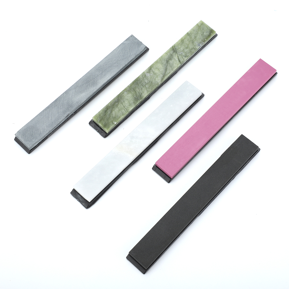 Set Mit 5 Schleifsteinen, Körnung 800-10000, Mit Sockel – Farbiger Naturstein Für Präzises Und Professionelles Messerschärfen