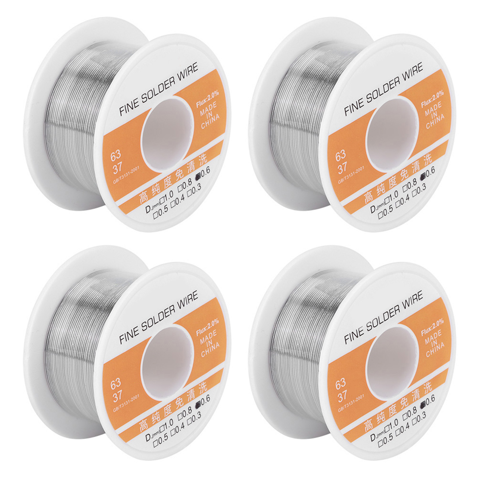 Toivize 0,6 Mm Reinzinn-lötdraht, No-clean, 4 Spulen Für Präzises Und Zuverlässiges Elektroniklöten Ohne Reinigung