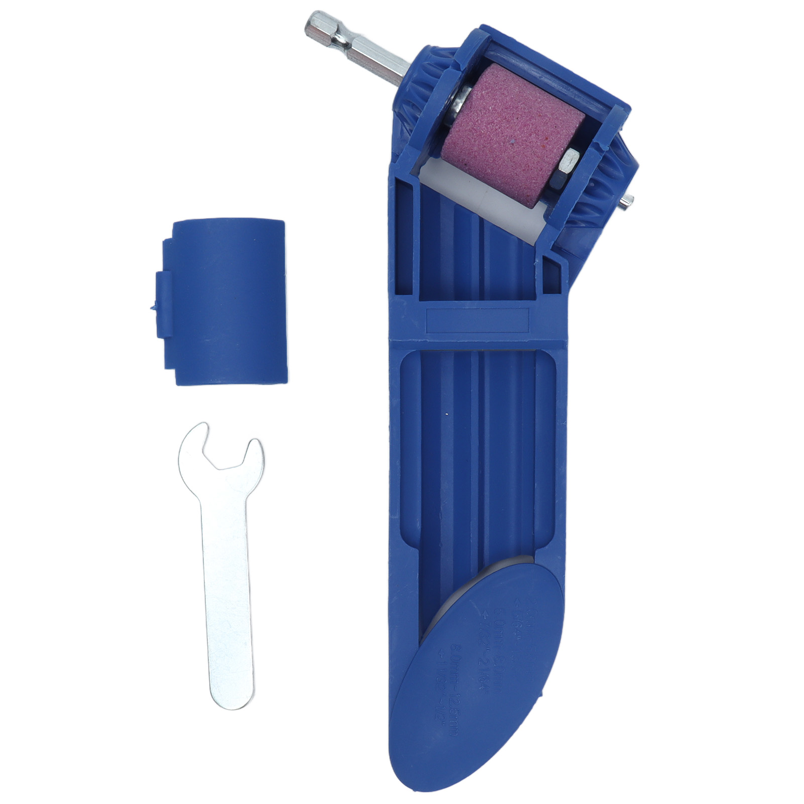 Tragbarer Bohrerschärfer – 2 Bis 12,5 Mm – Blaubraune Korund-schleifscheibe – Winkel Und Breite Einstellbar – Ideal Für Stahl
