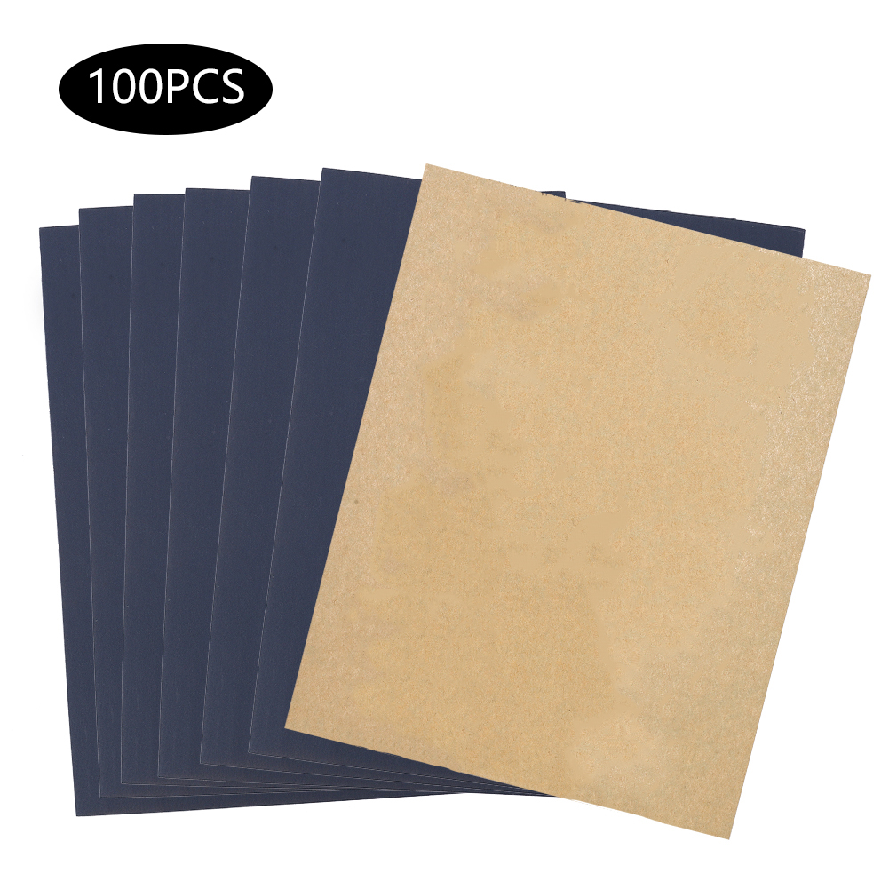 Packung Mit 100 Blatt Wasserfestem Siliziumkarbid-schleifpapier P800 Zum Nass- Und Trockenschleifen Von Holz, Metall Und Lack Für Eine Glatte Oberfläche.