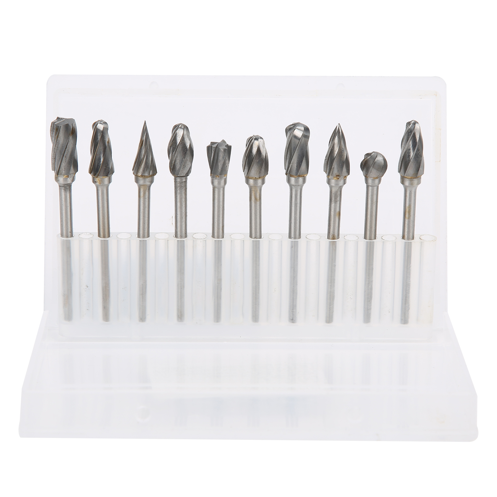 Set Mit 10 Hartmetall-rotationsfräsern 3x6 Mm Vollkörper – Präzisionsbearbeitung, Gravur, Metall, Holz, Pneumatisches Elektrowerkzeug