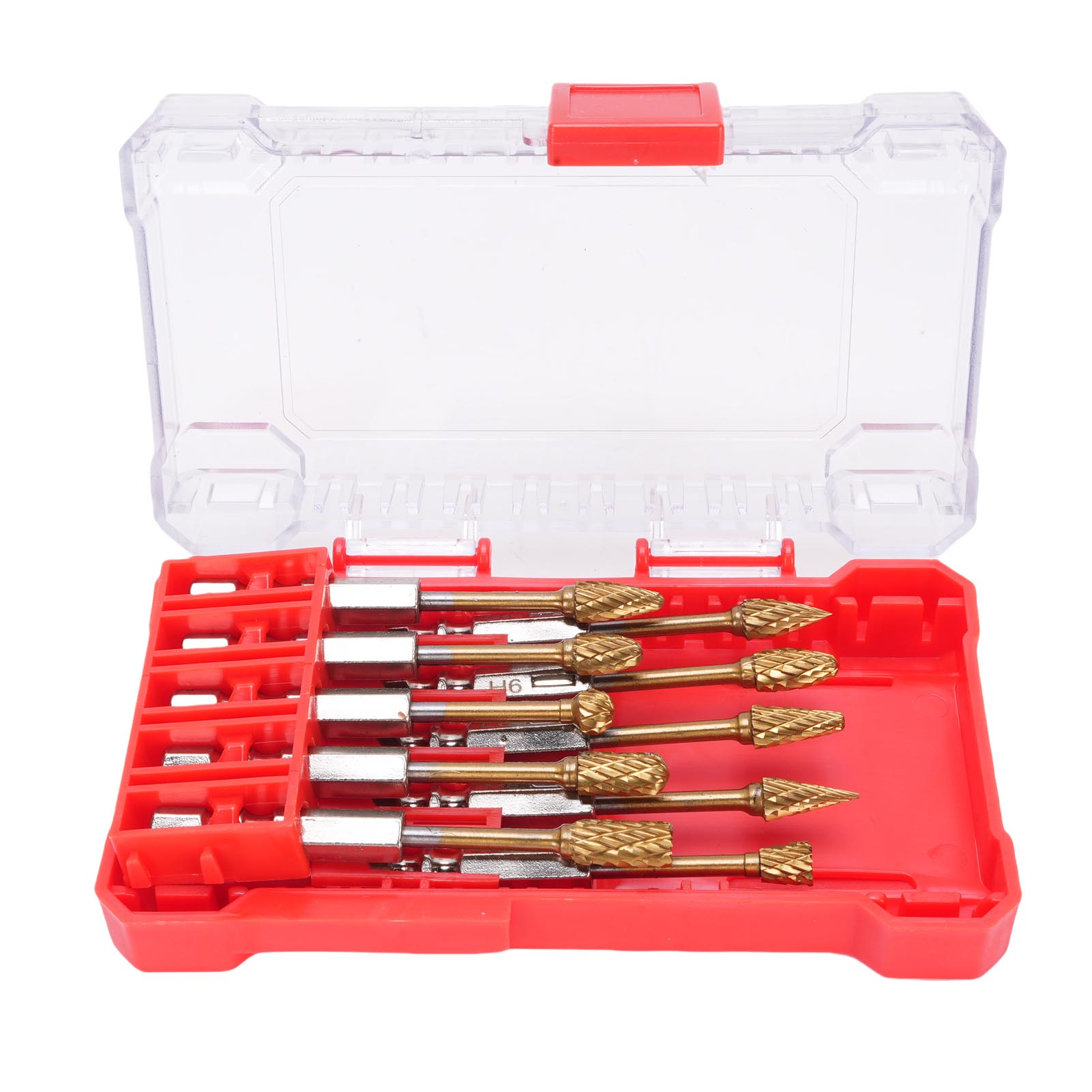 Set Mit 10 Titan-hartmetall-fräsern, 6,35-mm-sechskantschaft Zum Bohren, Schleifen, Gravieren Und Polieren Von Metall Und Holz