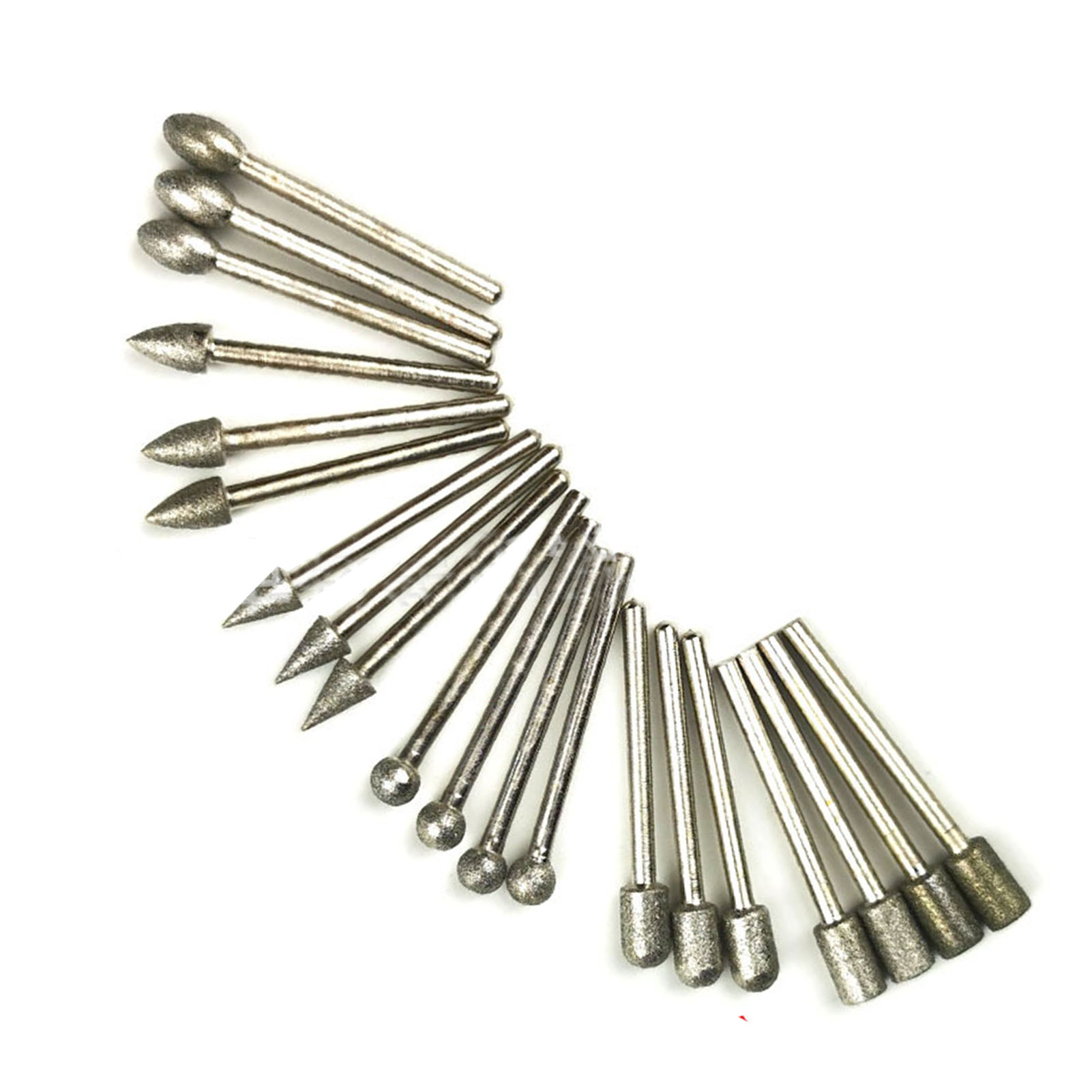 Set Mit 20 Rotierenden Schleiffräsern Ø 6 Mm, 3 Mm Schaft Für Präzises Gravieren Und Schleifen Von Holz, Stein Und Harz – Heimwerkerwerkzeug