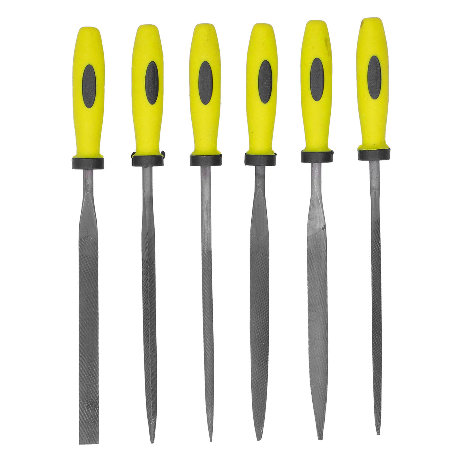 Set Mit 6 Sil-1113 Kugelstahlfeilen, Ergonomische Präzision