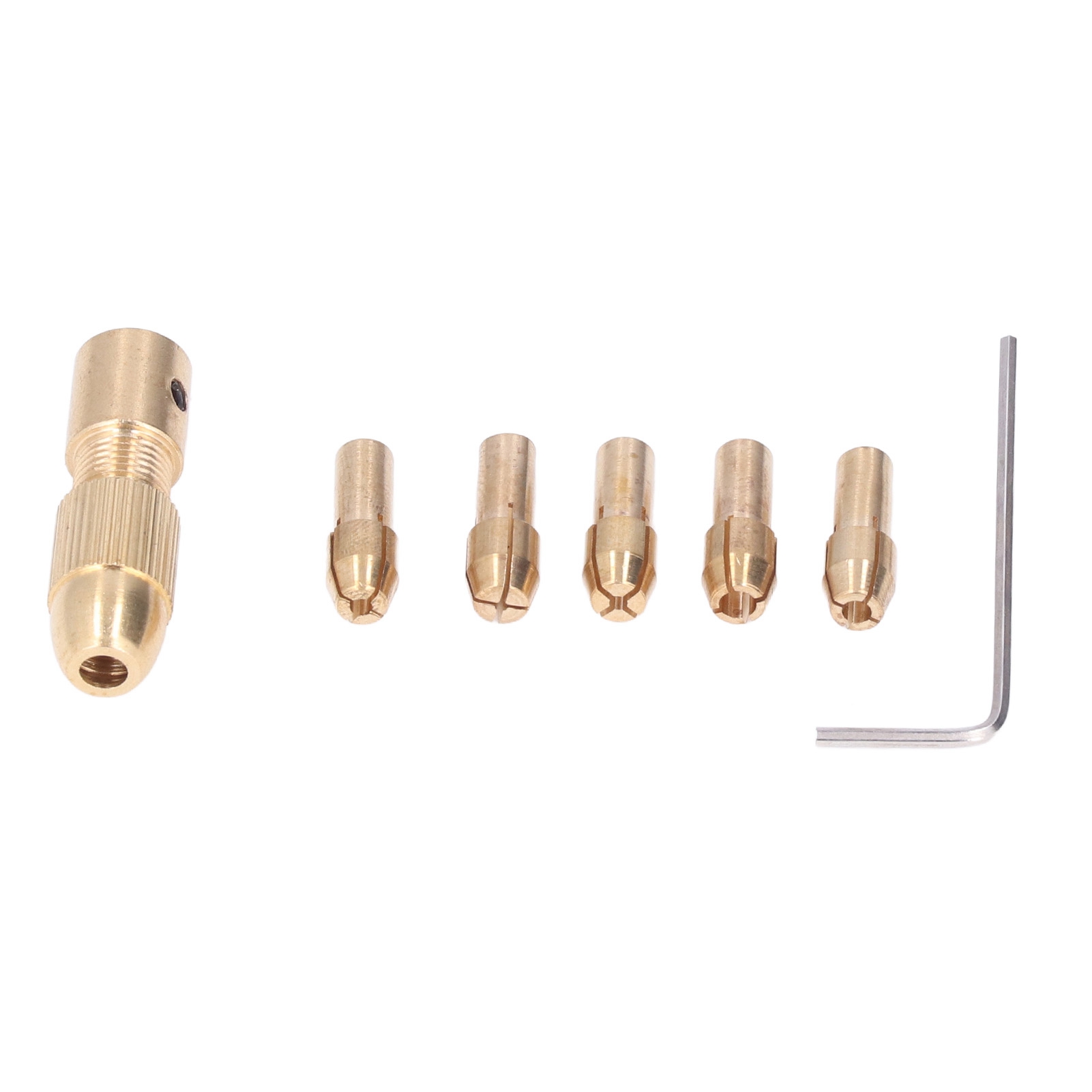 4-backen-messingfutter – Miniatur 0,5–3 Mm – 7-teiliges Set Für Mini-bohrmaschinen Und Elektrische Schleifmaschinen