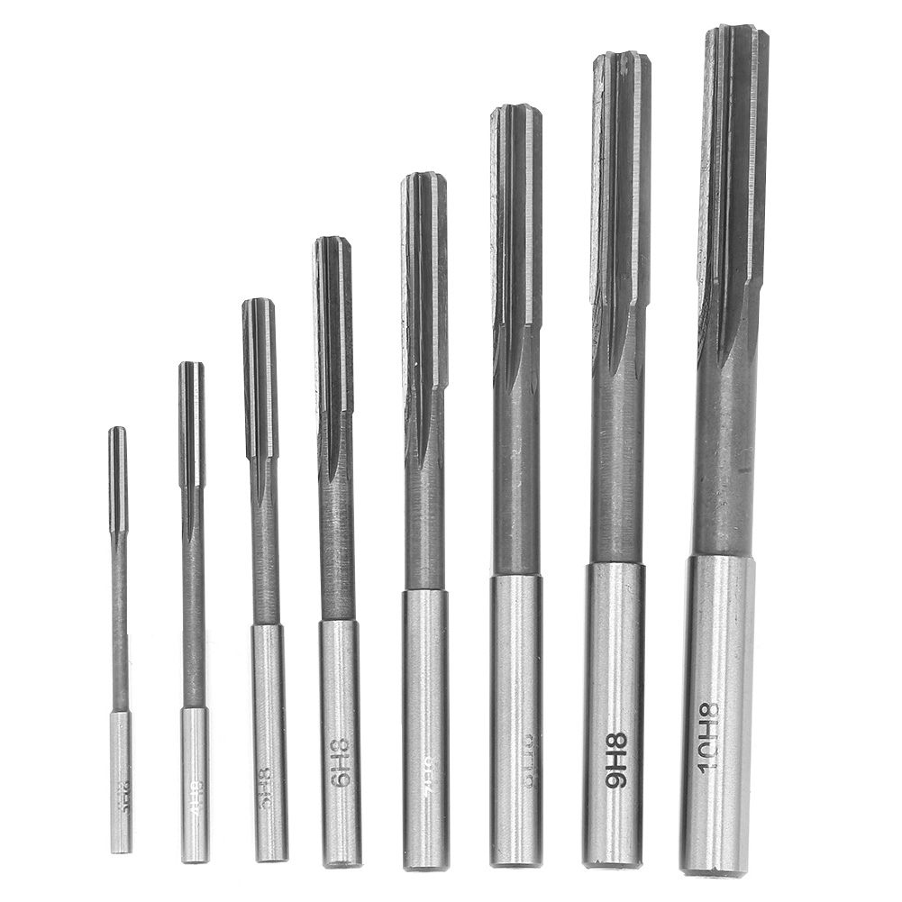 Satz Mit 8 Hss H8 Toivize Reibahlen, Hochgeschwindigkeitsstahl, Ø 3-10 Mm, Industrielle Präzision Zum Bohren Von Metall Und Holz