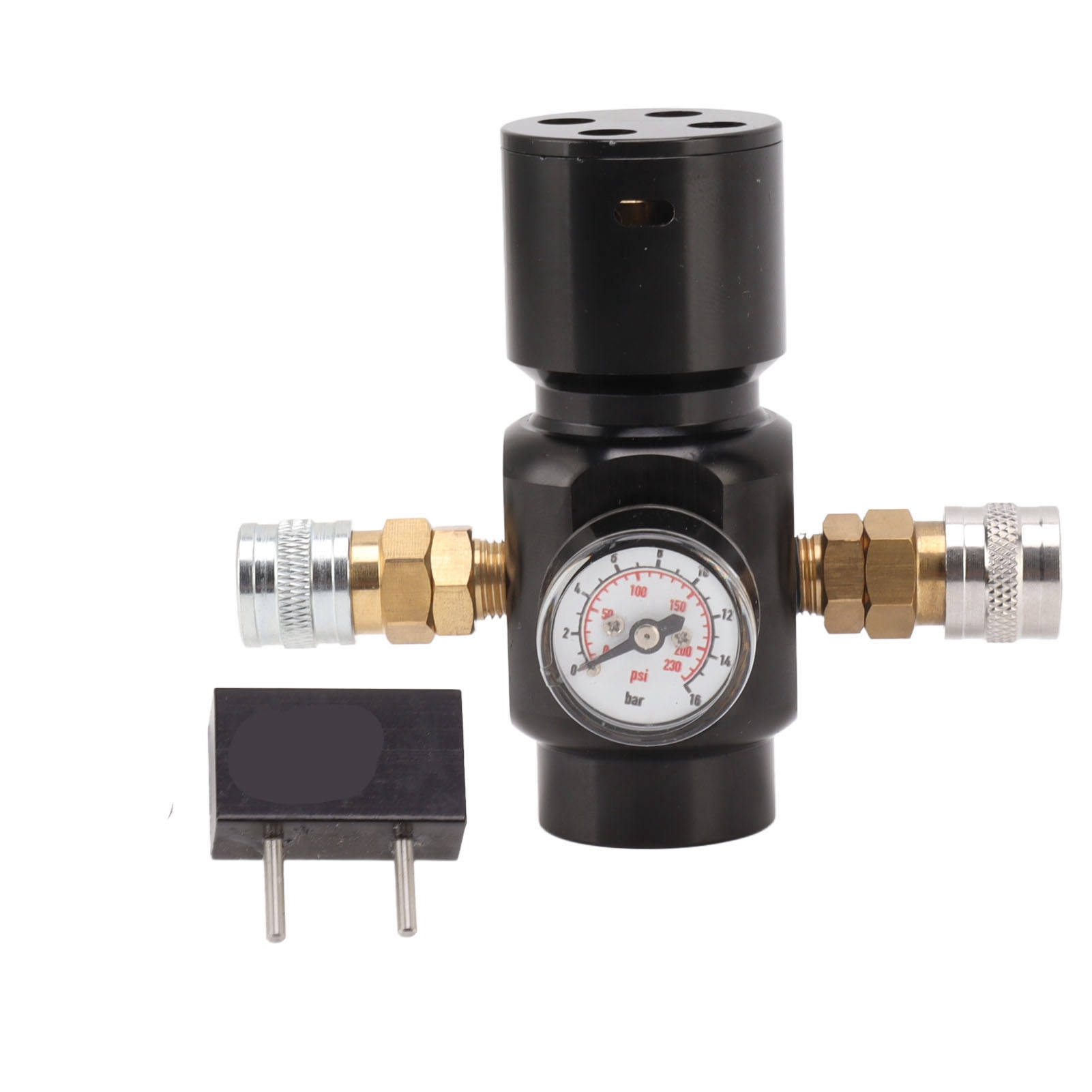 Mini-toivize-co2-regler Für Kompaktgasflaschen, Aluminiumlegierung, Messing, Edelstahl, 8-mm-g1/2-anschluss