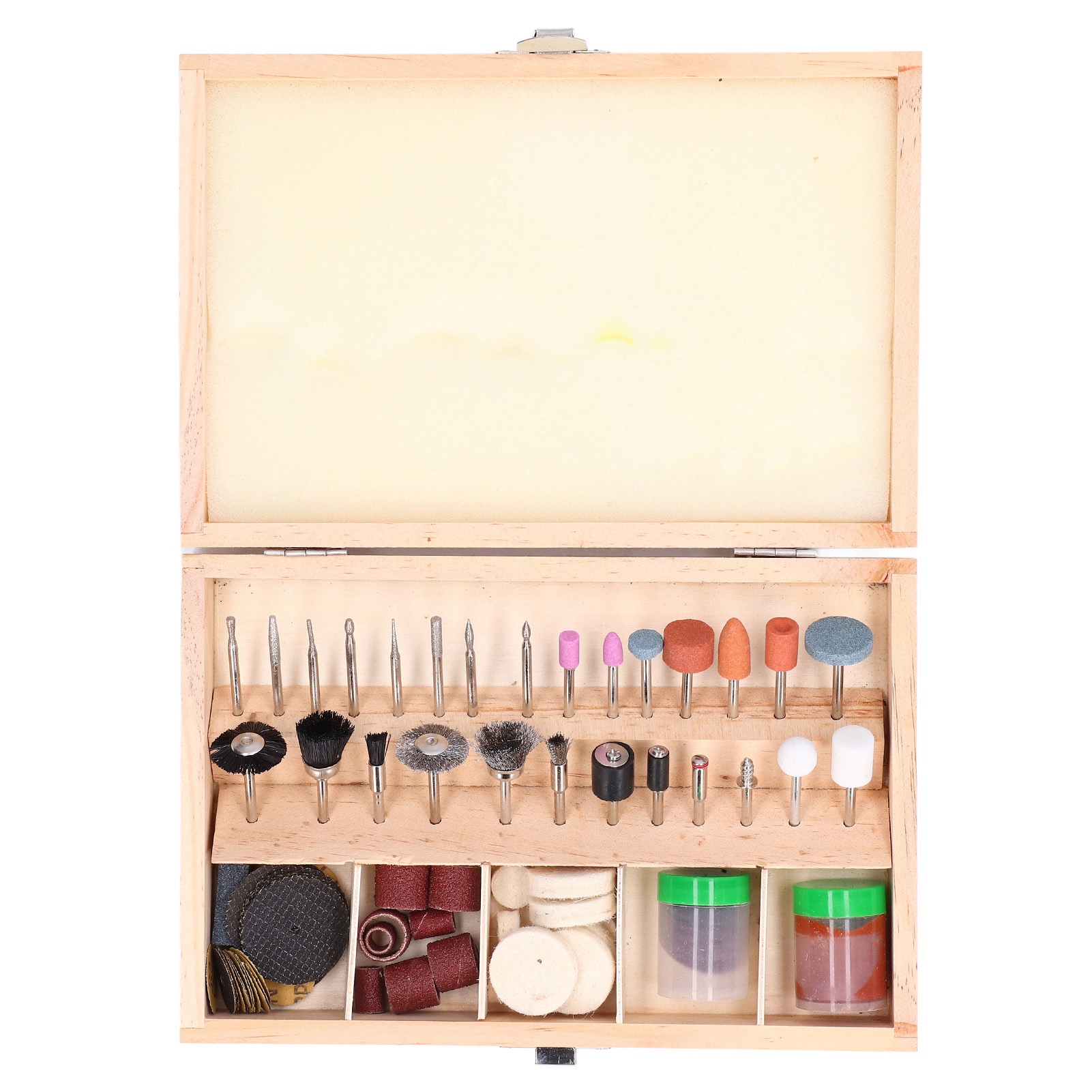 Toivize 100-teiliges Rotationszubehörset, 3,17 Mm Schaft, Zum Schleifen, Polieren Und Gravieren Von Holz Und Metall, Mit Aufbewahrungsbox.