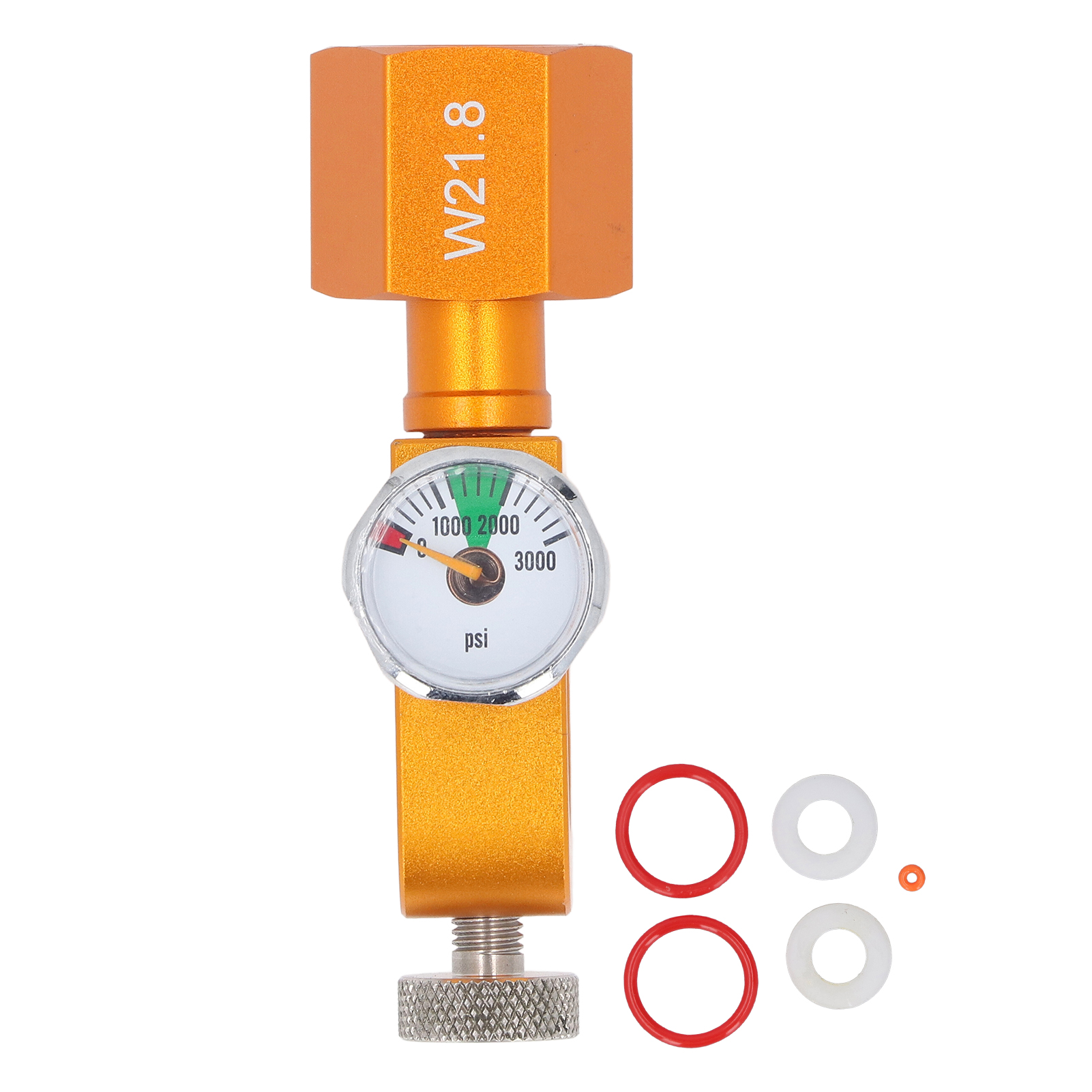 W21.8 Co2-nachfülladapter Für Edelstahl-siphon Mit Manometer Und Schnellablassfunktion