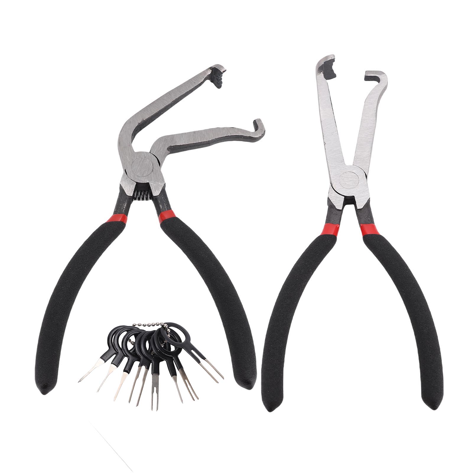 8-teiliges Set Aus Trennzangen Für Elektrische Kfz-steckverbinder Aus Kohlenstoffstahl + Ergonomisches Werkzeug Zum Entfernen Gerader Und Abgewinkelter Stifte