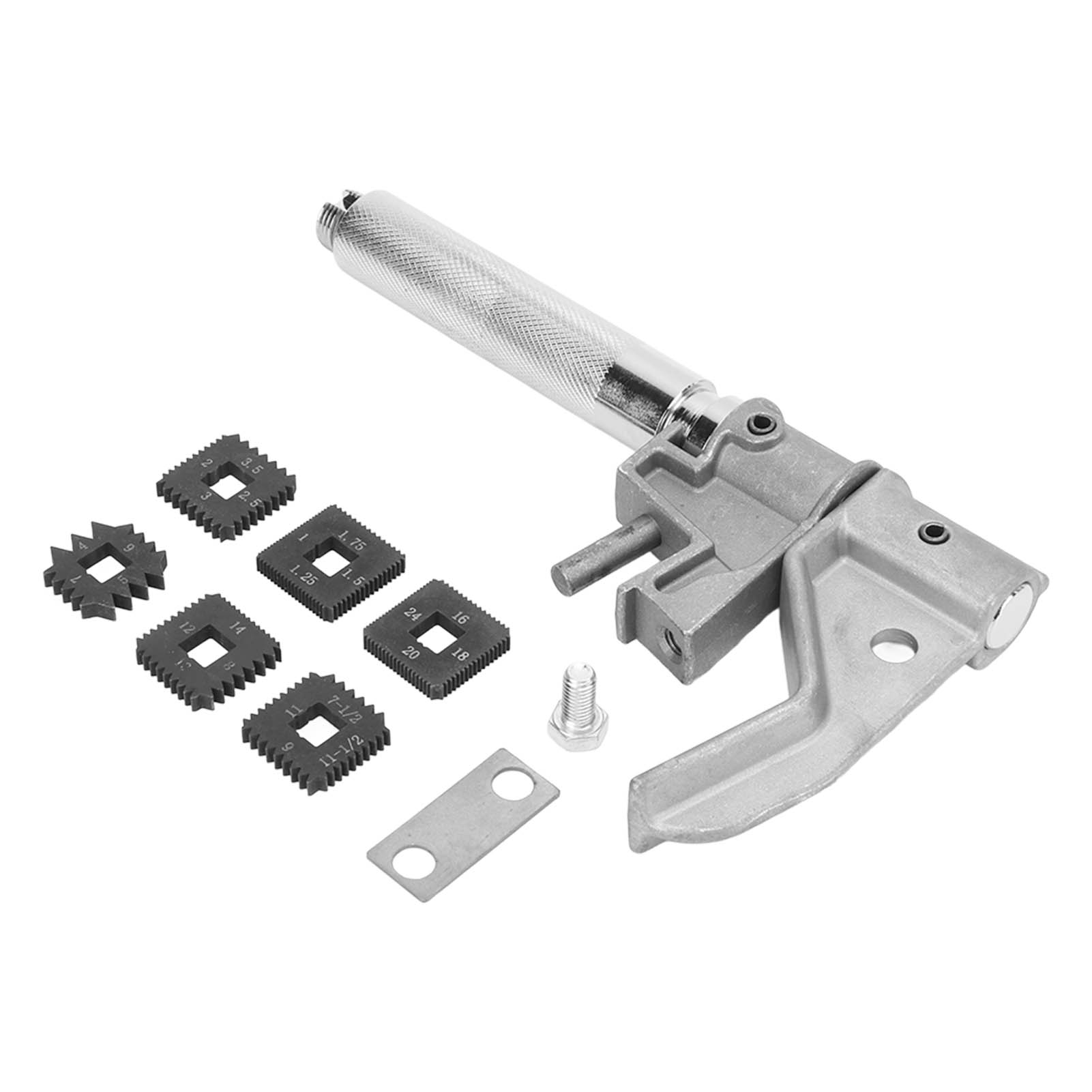 9-teiliges Außengewinde-reparaturset Ø32-127 Mm, Silber Eloxiertes Aluminium, Profi-werkzeug
