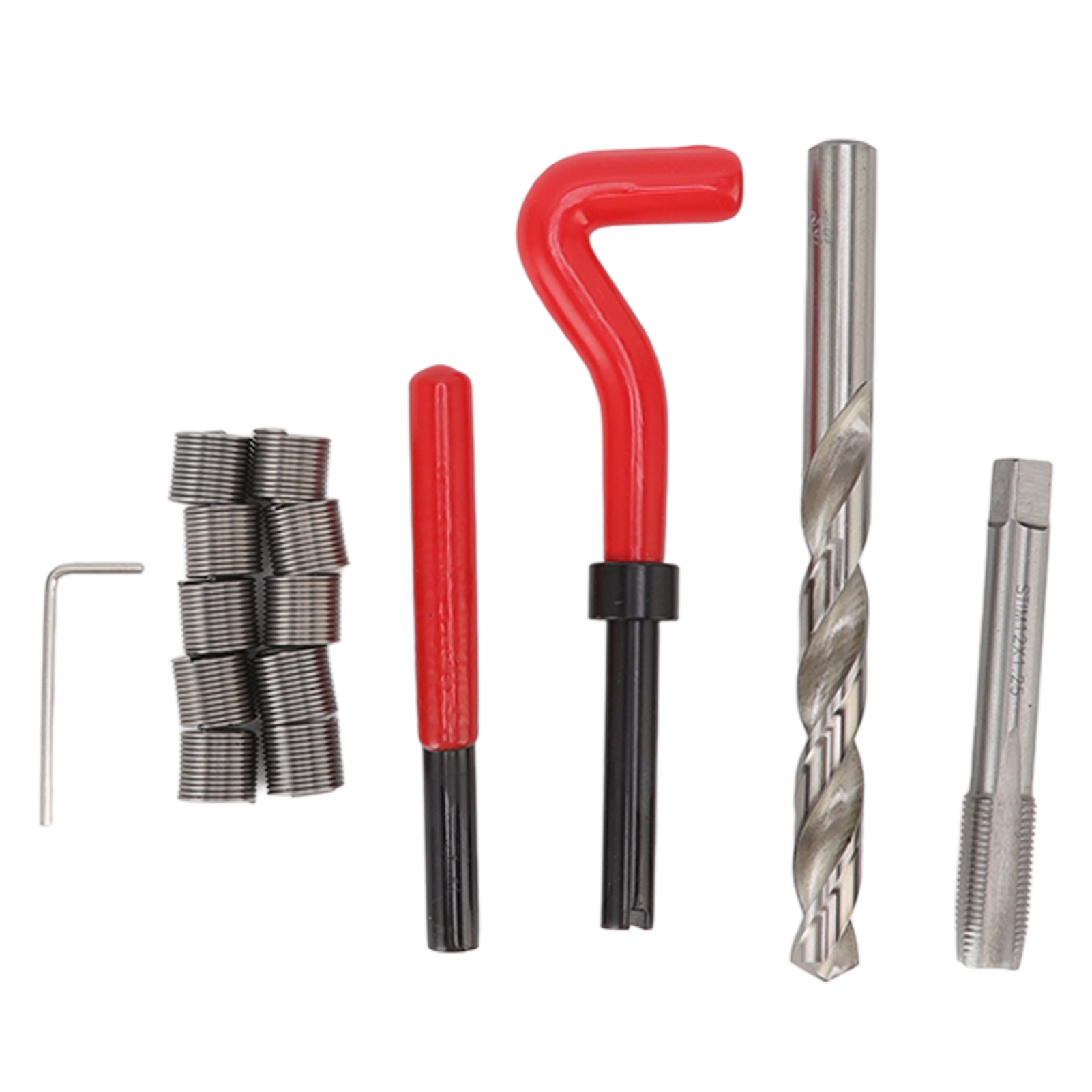 Toivize M12x1,25 Gewindereparaturset Mit 15 Hss-stahleinsätzen, Rot