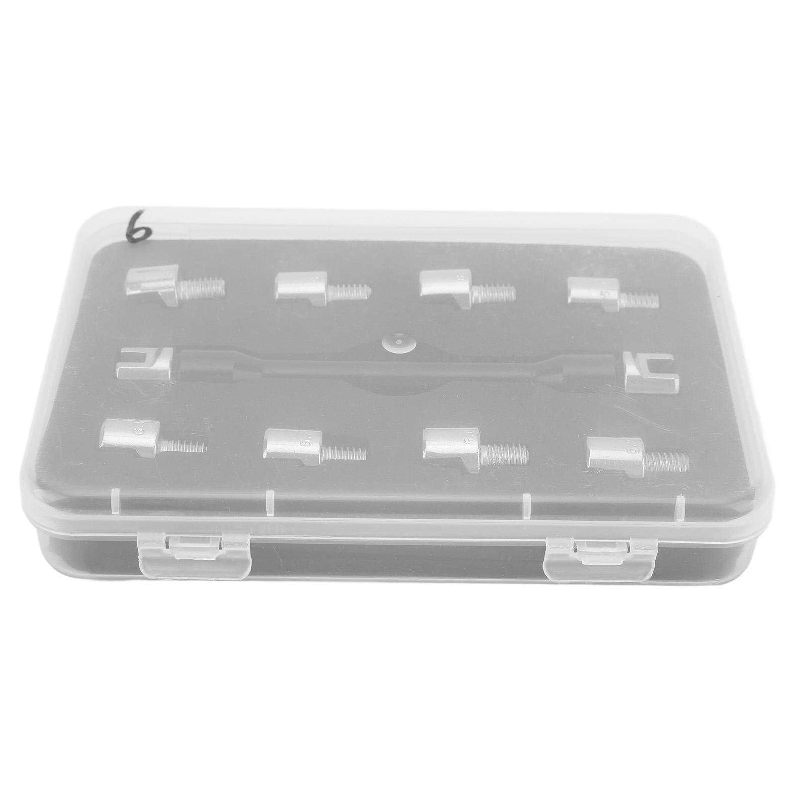 Universeller Speichenschlüssel – 10 Austauschbare Bits (5,0–6,8 Mm) – Robustes Schwarzes Metall Für Motorrad Und Fahrrad