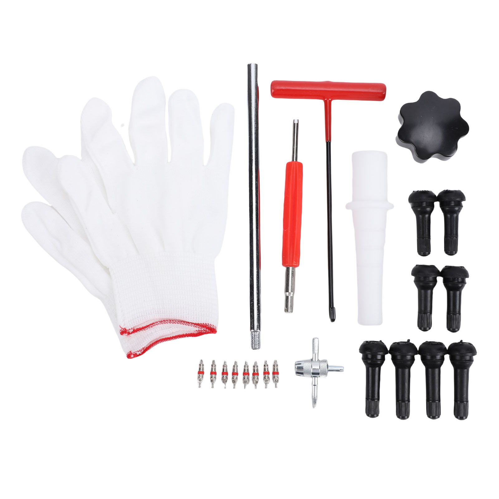 24-teiliges Reifenventil-austauschset, Verstärkter Stahl, Kompatibel Mit Tr413 Und Tr414, Schnellwerkzeug, Keine Felgendemontage Erforderlich, 11,3 Mm