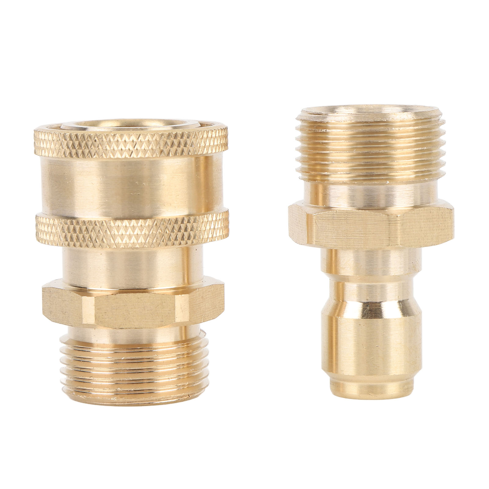 Ortvai M22 3/8" Schnellkupplungs-hochdruckadapter Aus Massivem Messing, 5000 Psi, Für Professionelle Hochdruckreiniger