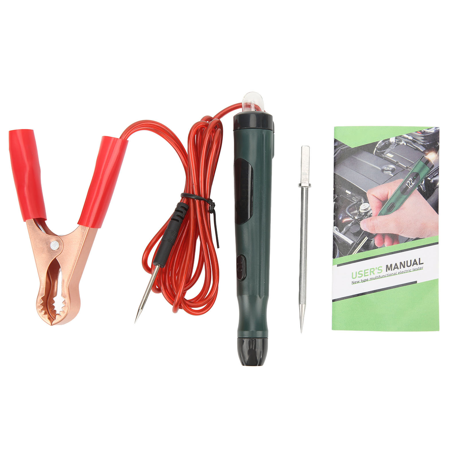Toivize P50 Led-kfz-stromkreistester Mit Kippklemme Und Edelstahlspitze Für 5-30v-diagnose