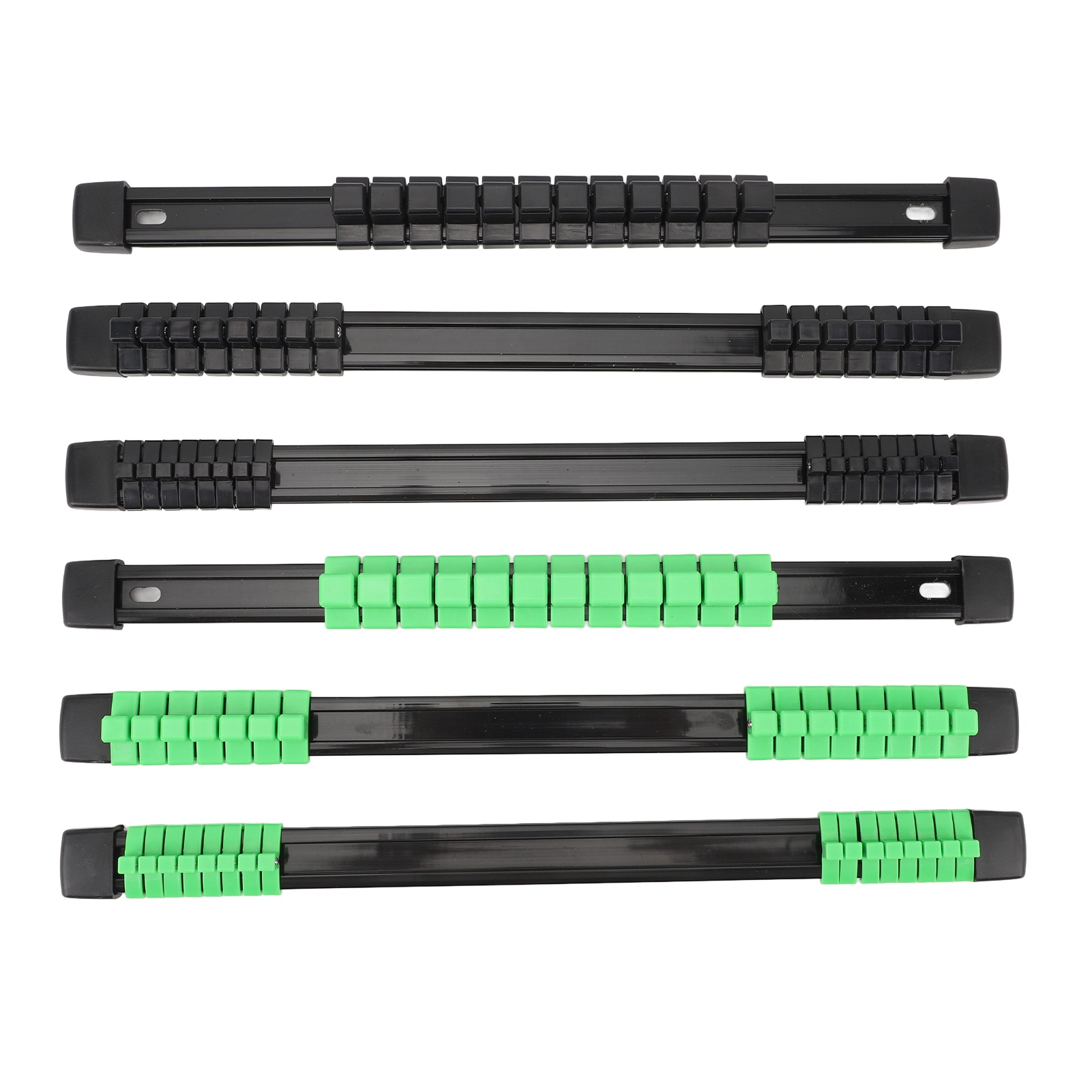 Toivize 6-teilige Steckdosen-wandhalterung (1/4-3/8-1/2") Schwarz-grüner Organizer Mit Abnehmbaren Clips Für Werkstatt Oder Garage