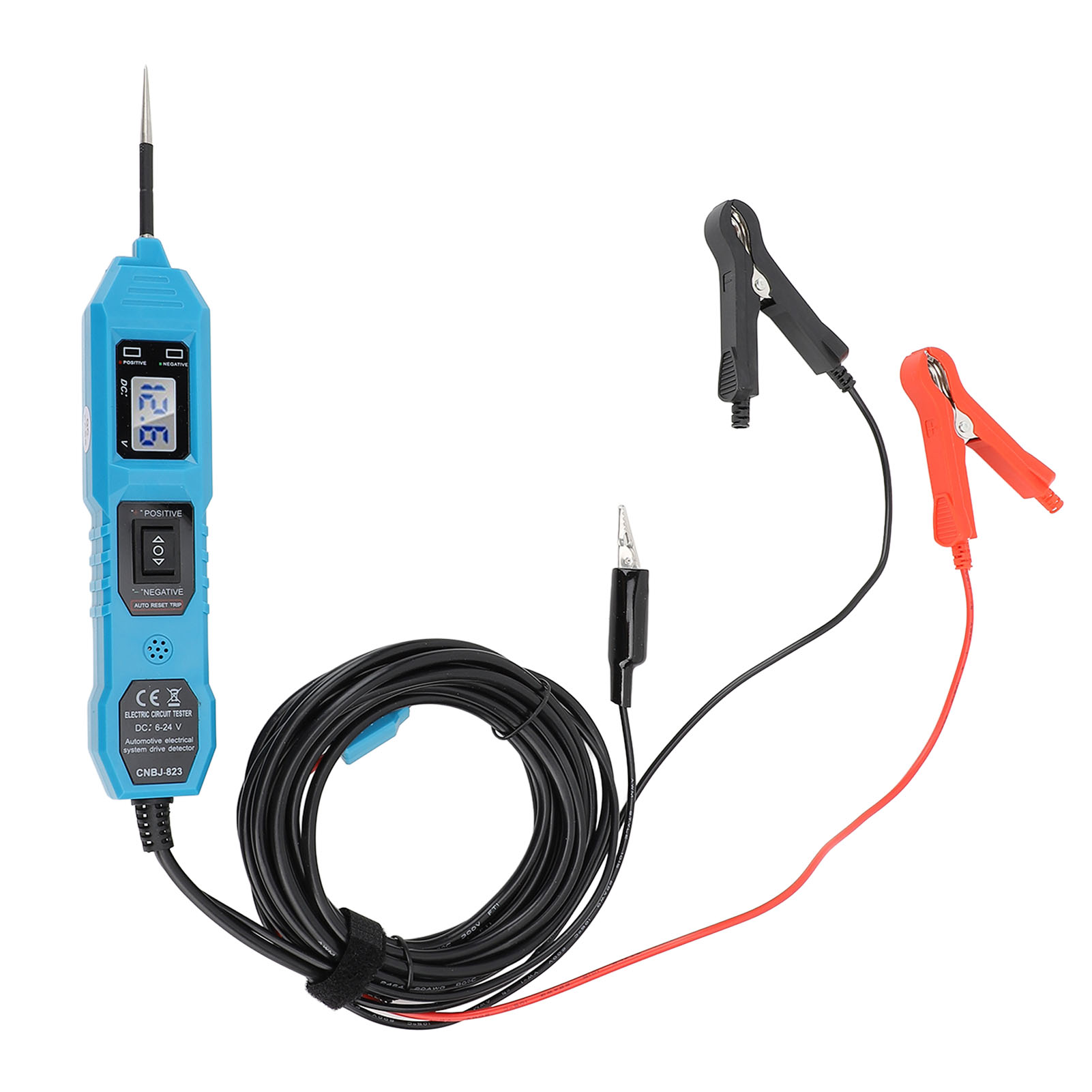 6–24 V Dc Kfz-stromkreisprüfer, Multifunktionales Diagnosegerät Mit Led-leuchte Und Integrierter Spannungsanzeige, 4,5 M Kabel