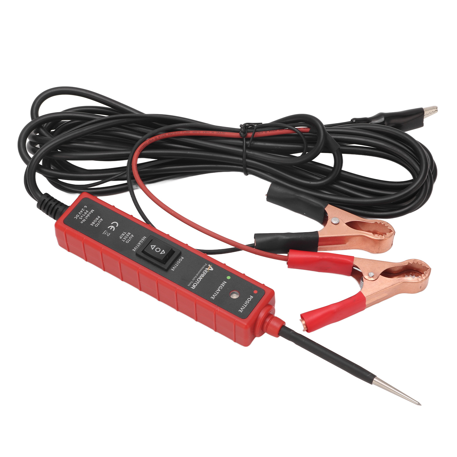 Toivize Em285 Universeller 6-24v Kfz-elektriktester Mit Kurzschlussschutz Und 4,9m Kabel Für Schnelle Diagnose