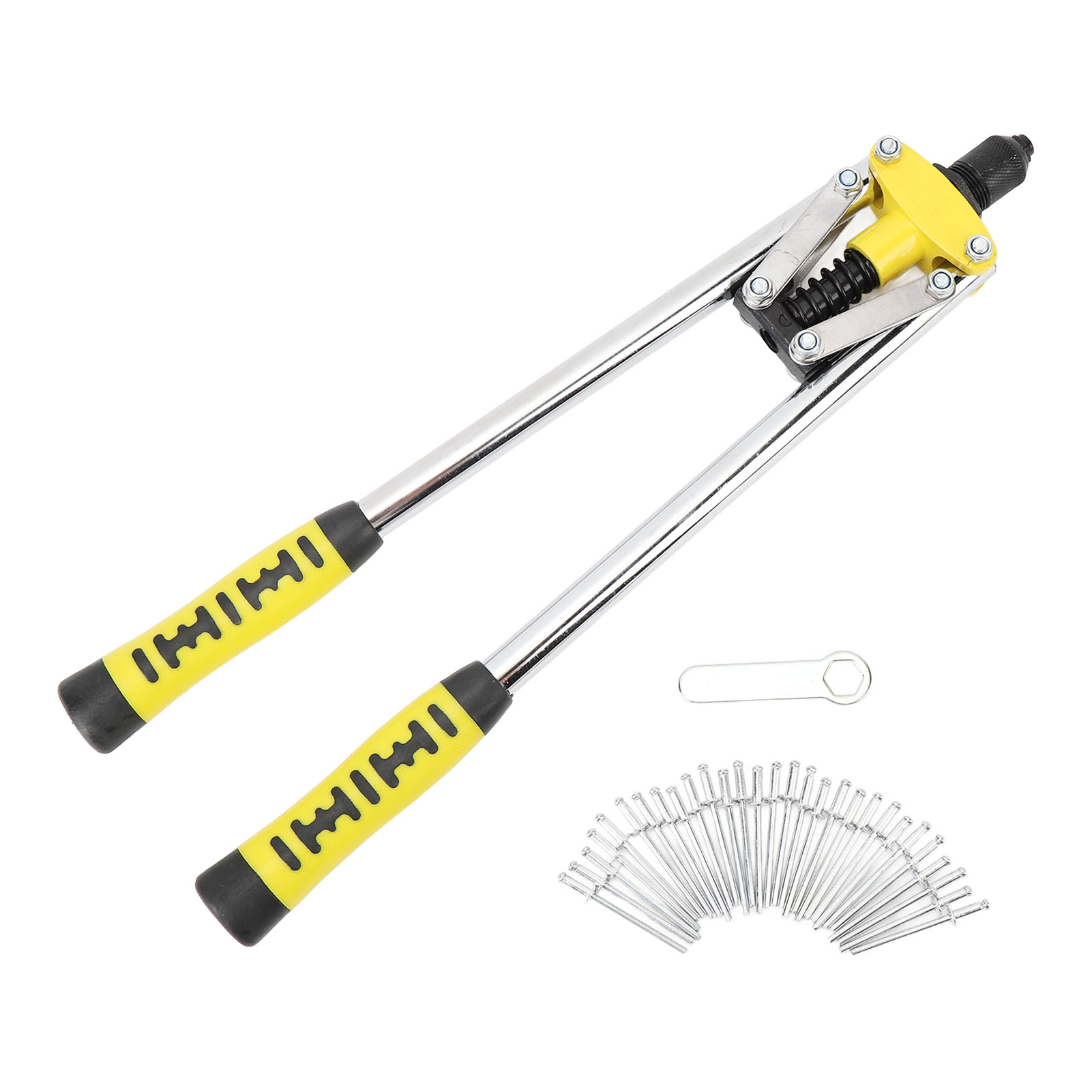 Doppelgriff-handnietzange – Hochfester Legierter Stahl – 29-teiliges Aluminium-nietset (3,2/4,0/4,8 Mm) – Ergonomisches Werkzeug Für Kfz- Und Heimwerkerprojekte