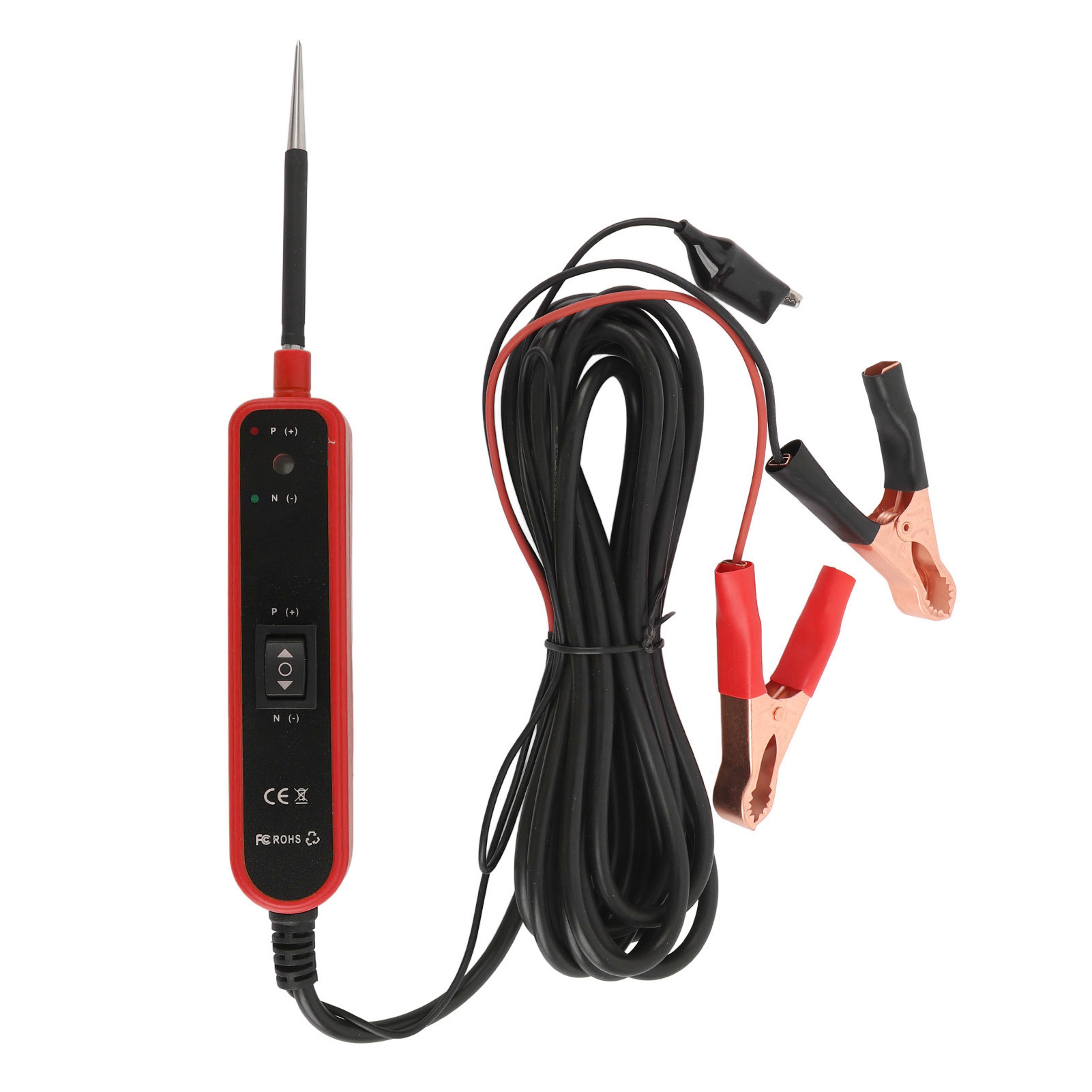 Em285 6–24 V Dc Kfz-stromkreisprüfer, Kurzschluss- Und Verpolungserkennung, 4,1 M Rotes Kabel, 7 A Schutz