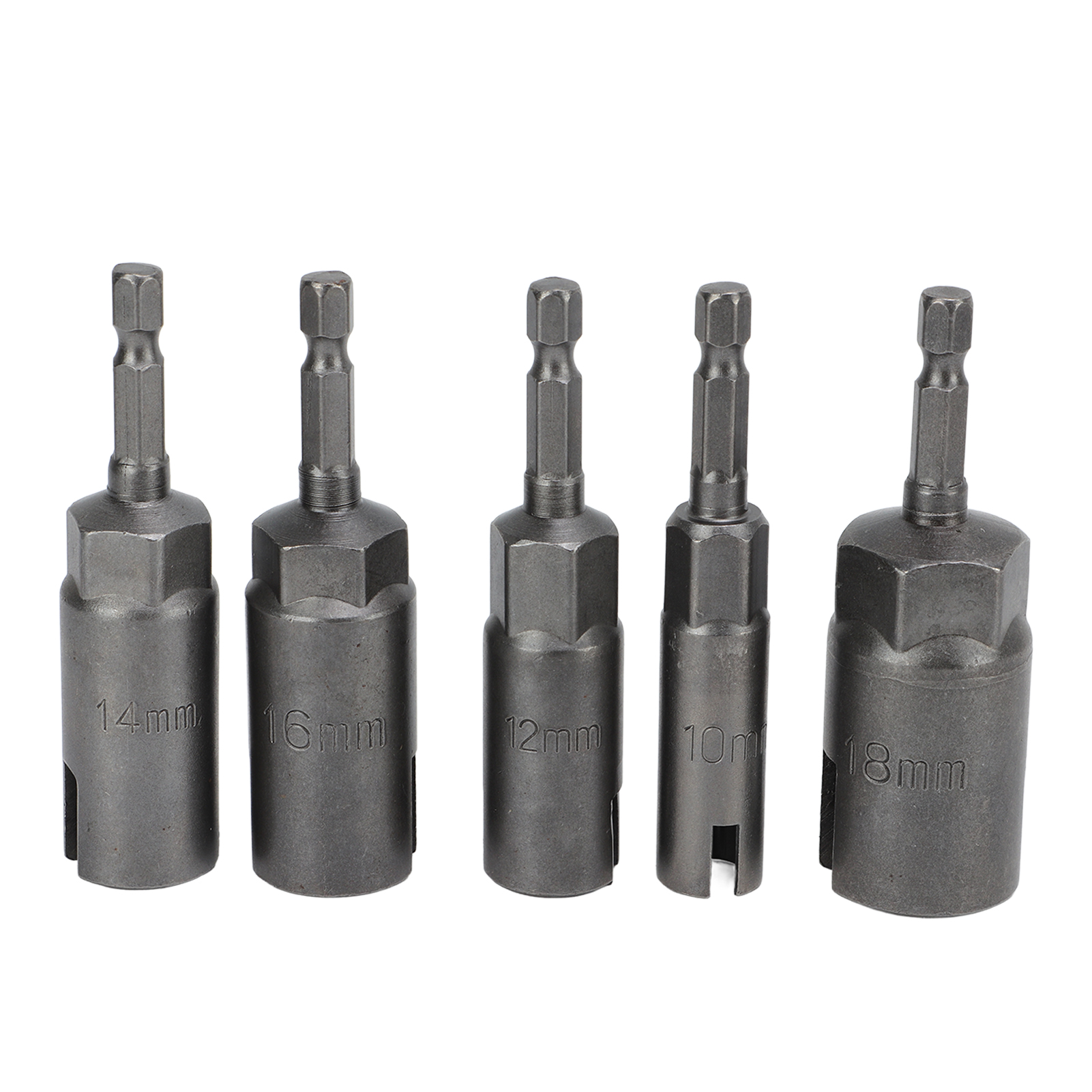 Satz Mit 5 Stahl-flügelmuttern-bits Mit 6,35-mm-sechskantschaft (10–18 Mm) Für Bohrmaschinen
