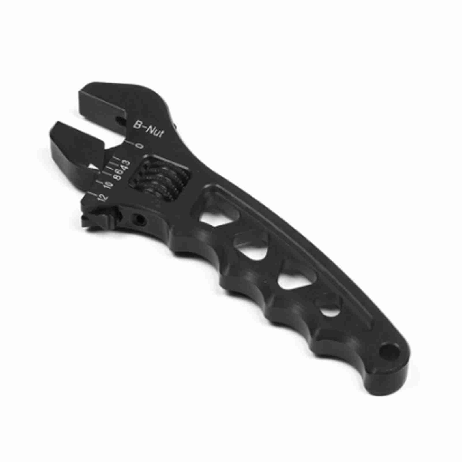 Der Verstellbare Schraubenschlüssel Toivize An3-an12 Ist Aus Leichter, Korrosionsbeständiger Aluminiumlegierung Gefertigt Und Verfügt Über Eine Kompakte Schwarze Oberfläche. Er Eignet Sich Für Kfz- Un